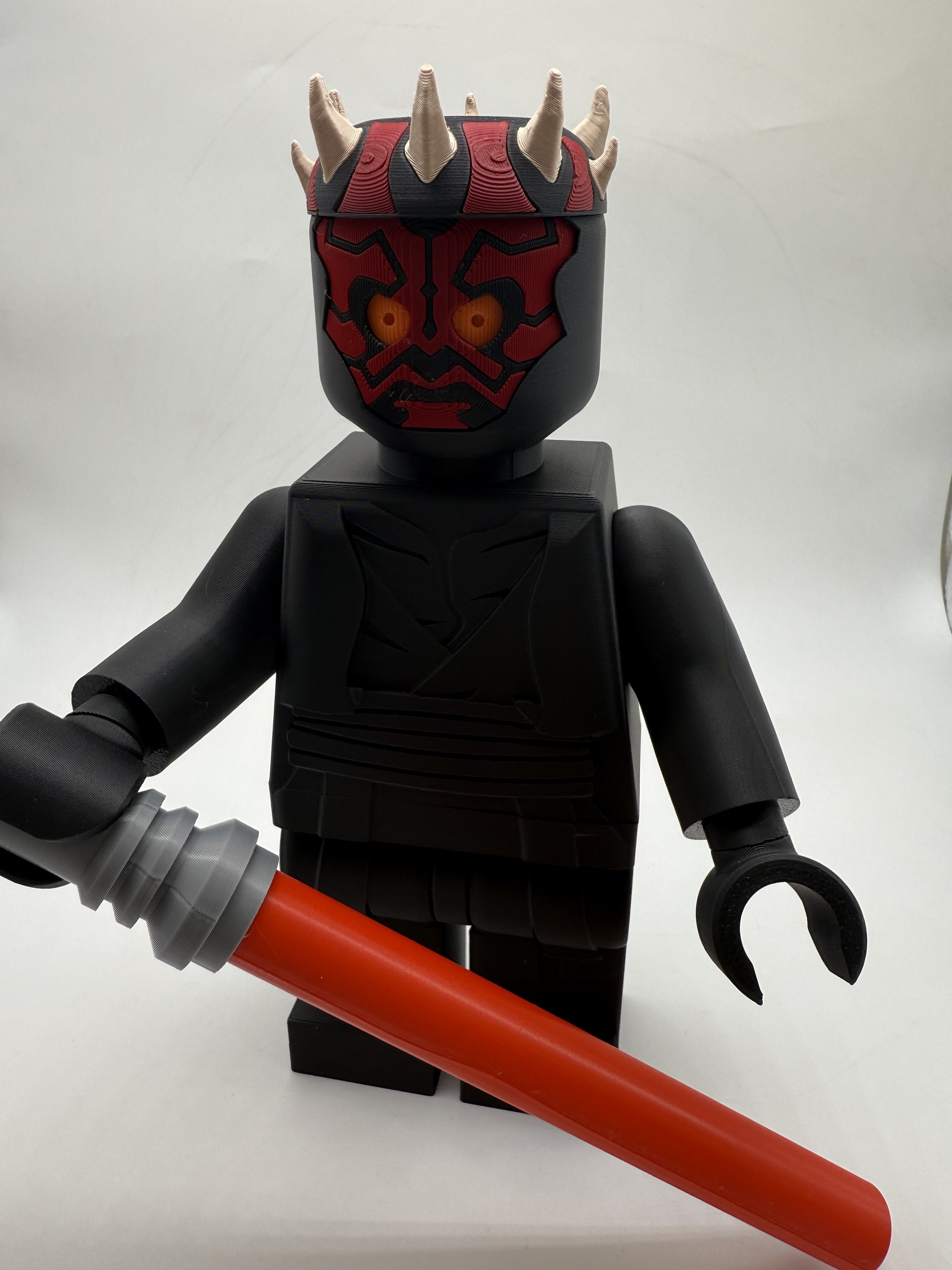 LEGO-inspired Star Wars Darth Maul Display Figure Collectible