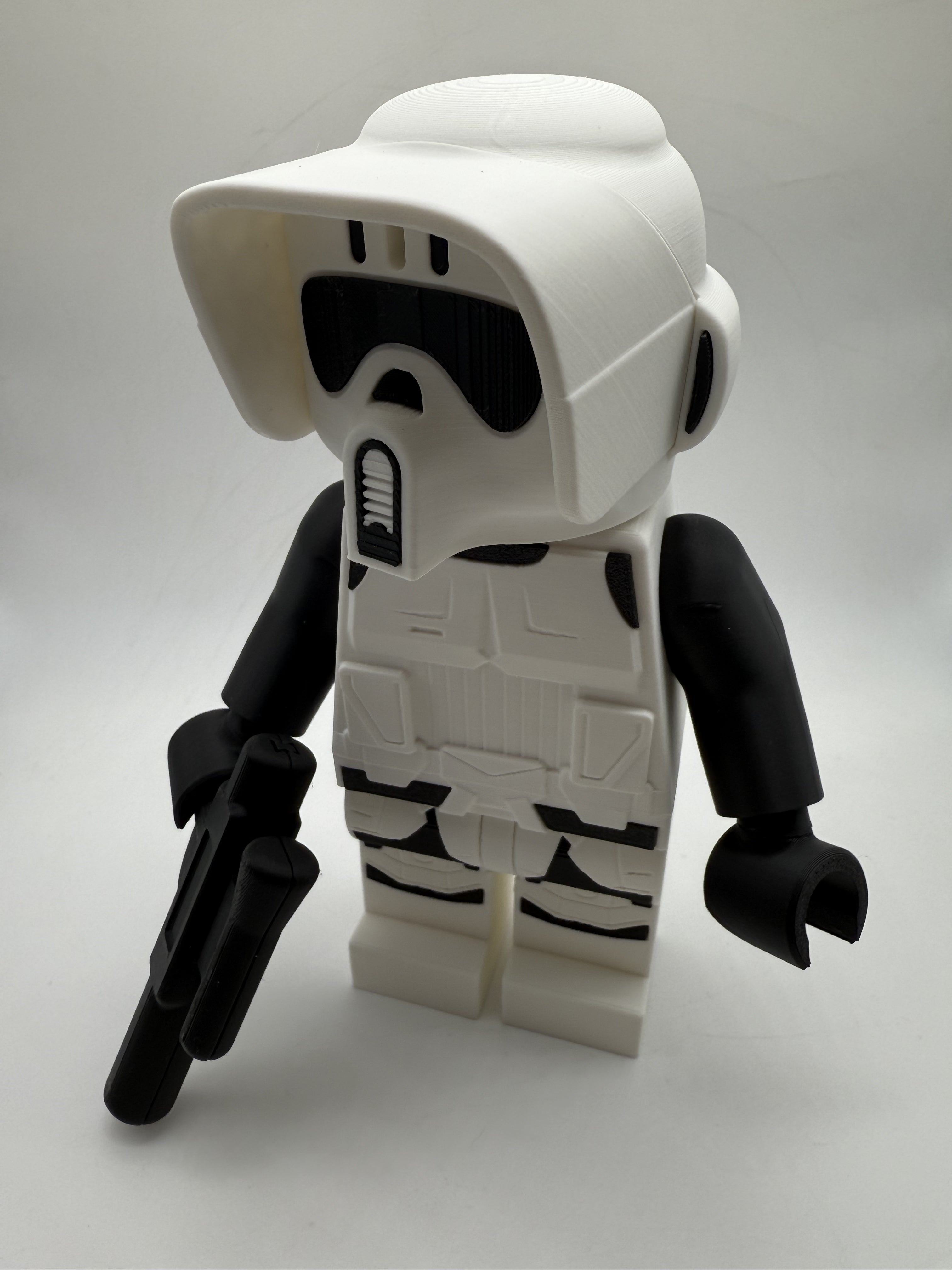 LEGO-inspired Star Wars Scout Trooper Display Figure Collectible