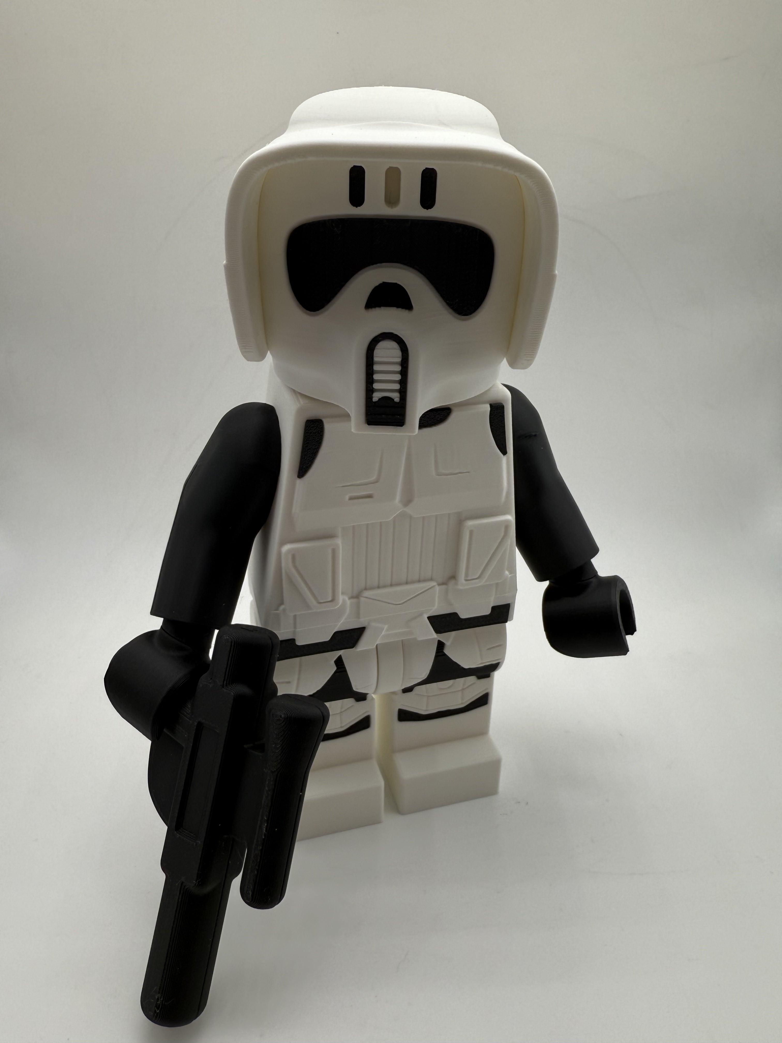 LEGO-inspired Star Wars Scout Trooper Display Figure Collectible