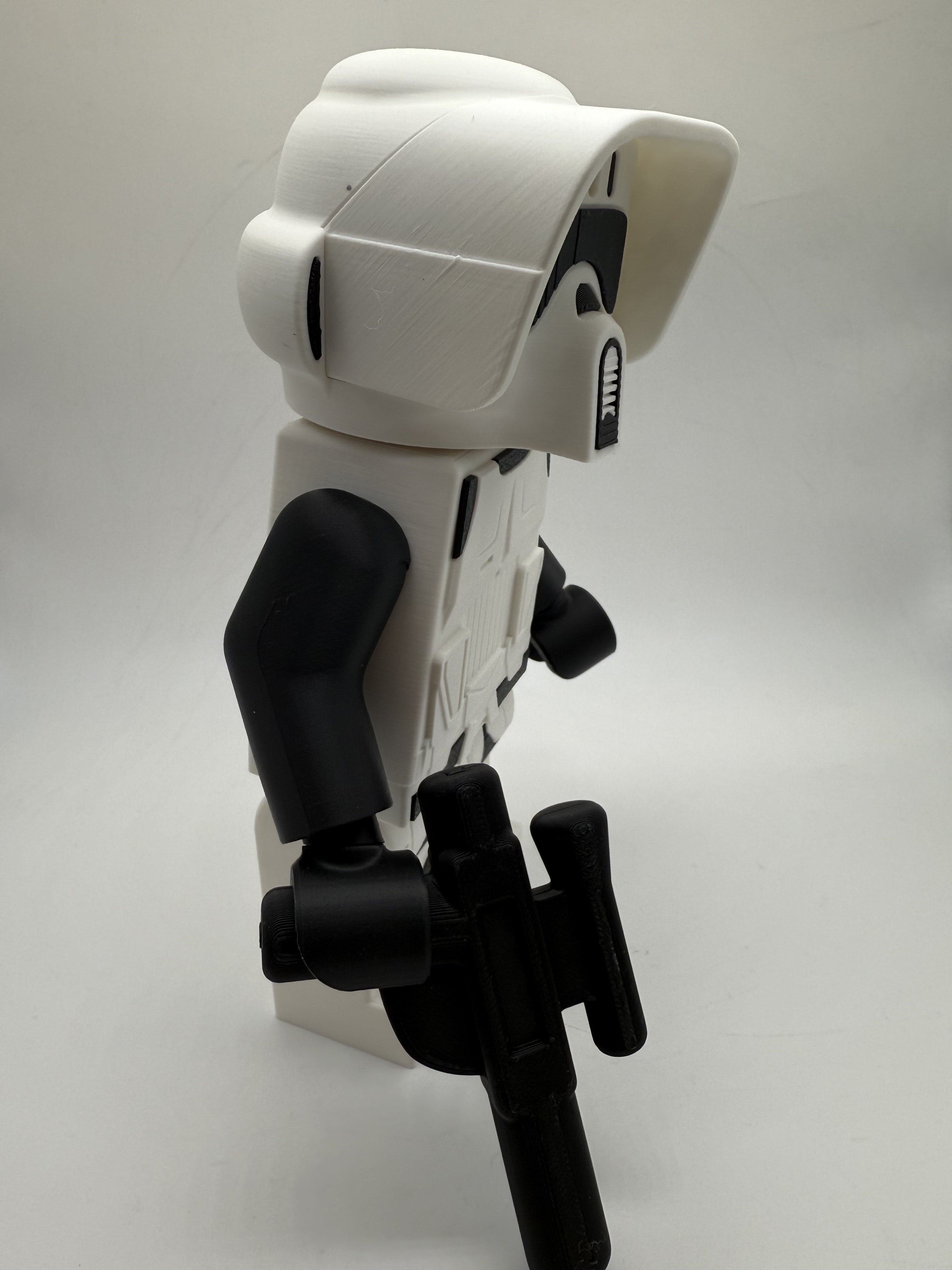 LEGO-inspired Star Wars Scout Trooper Display Figure Collectible