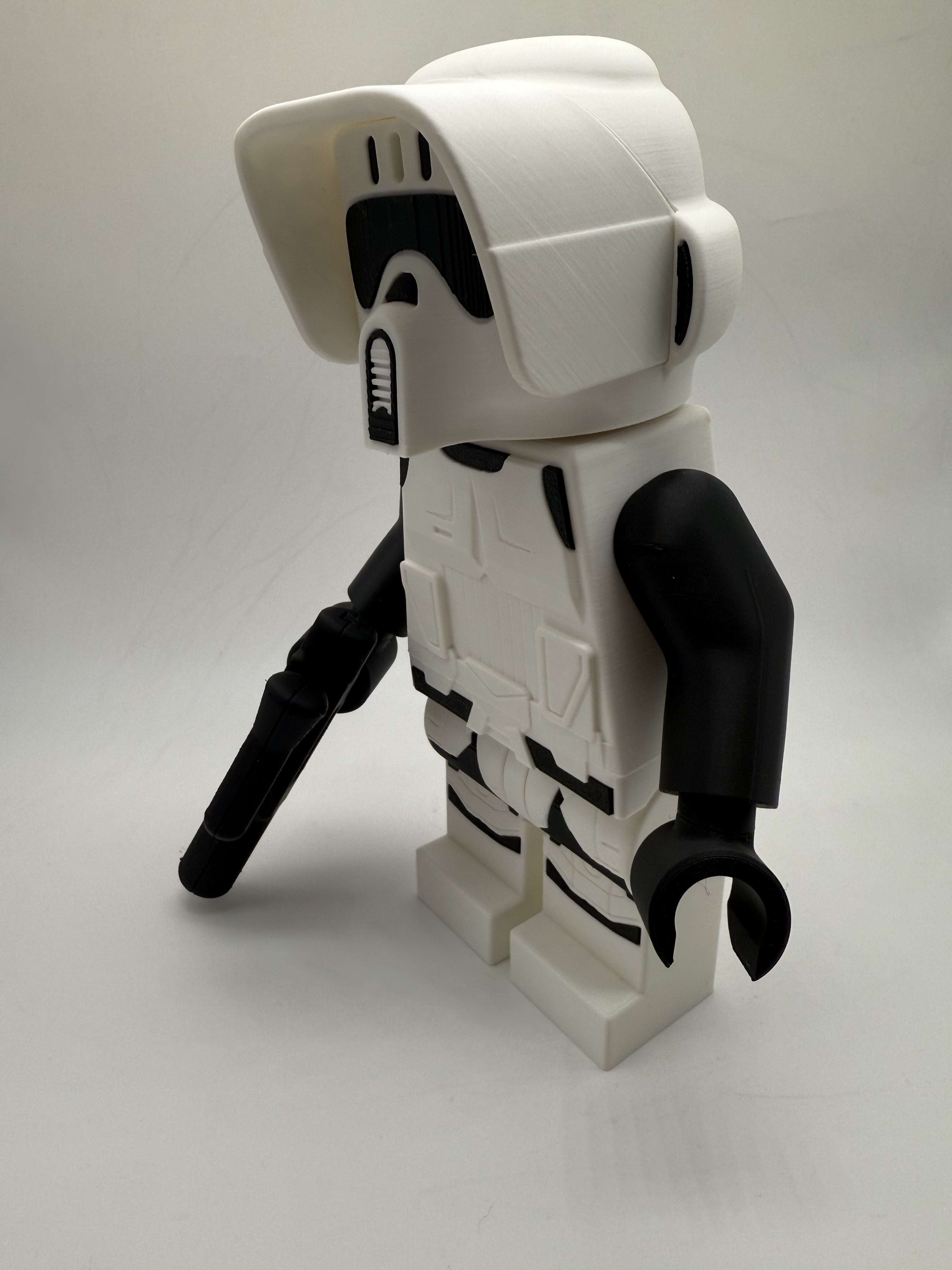 LEGO-inspired Star Wars Scout Trooper Display Figure Collectible