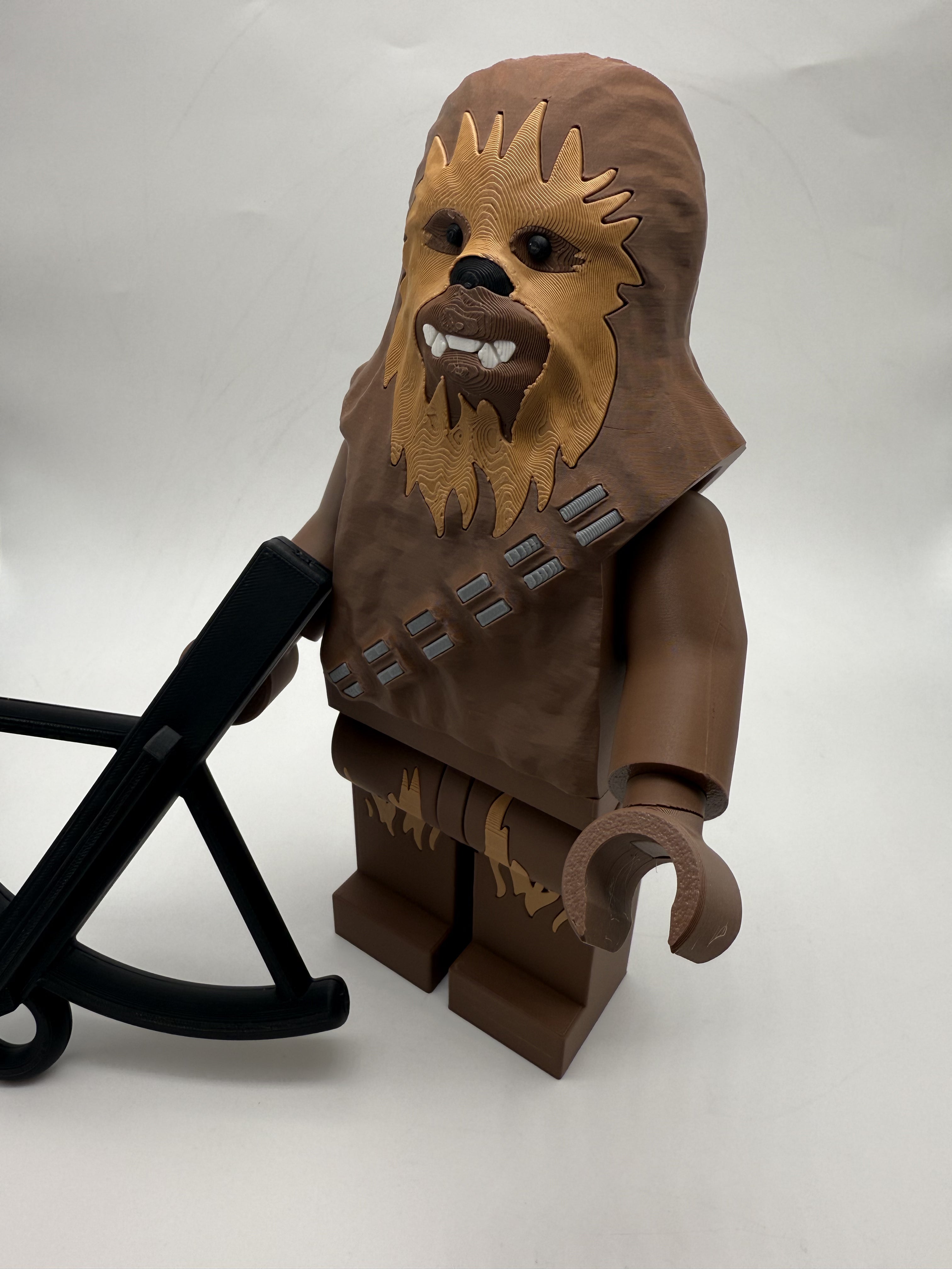 LEGO-inspired Star Wars Chewbacca Display Figure Collectible