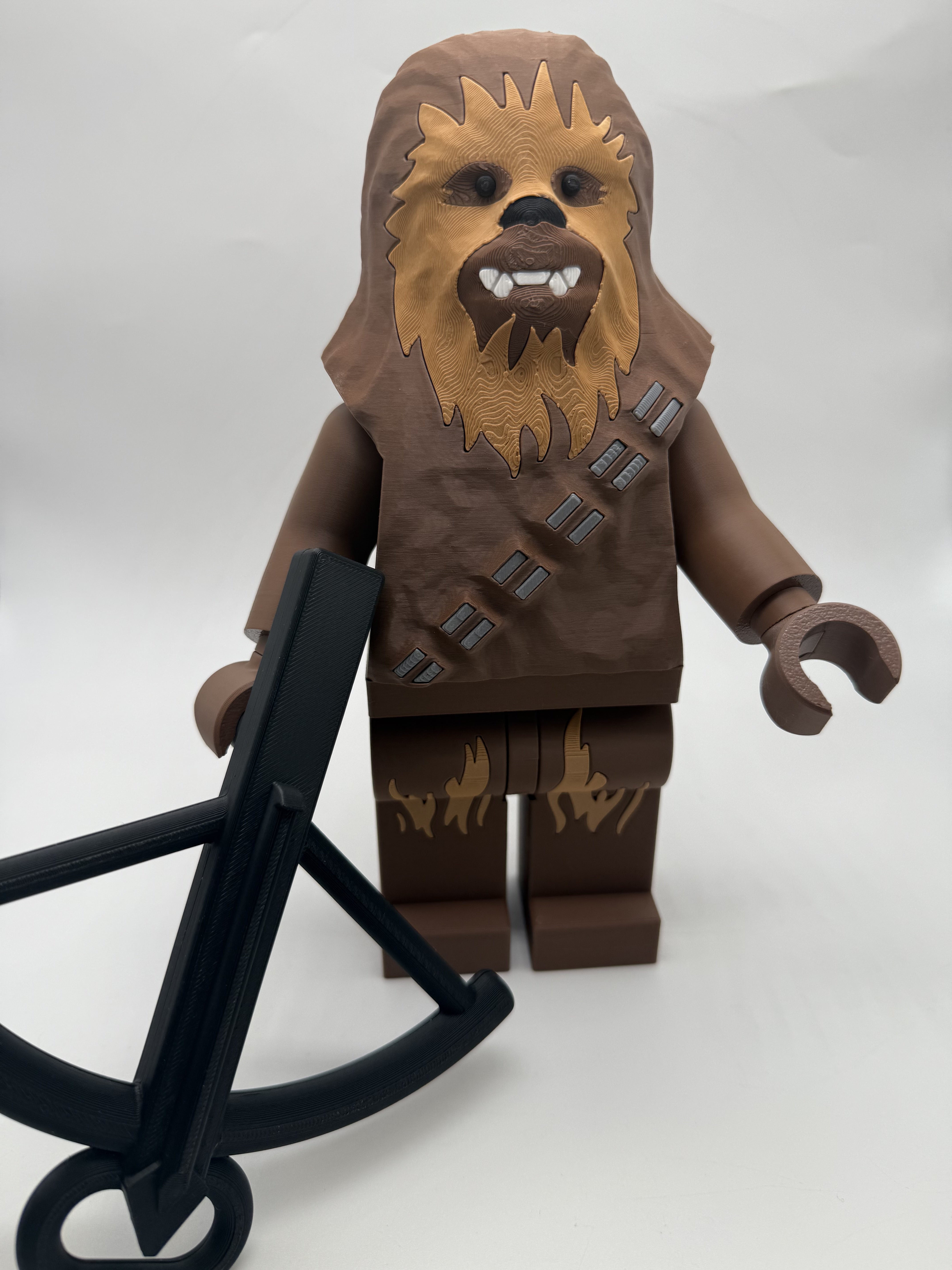 LEGO-inspired Star Wars Chewbacca Display Figure Collectible
