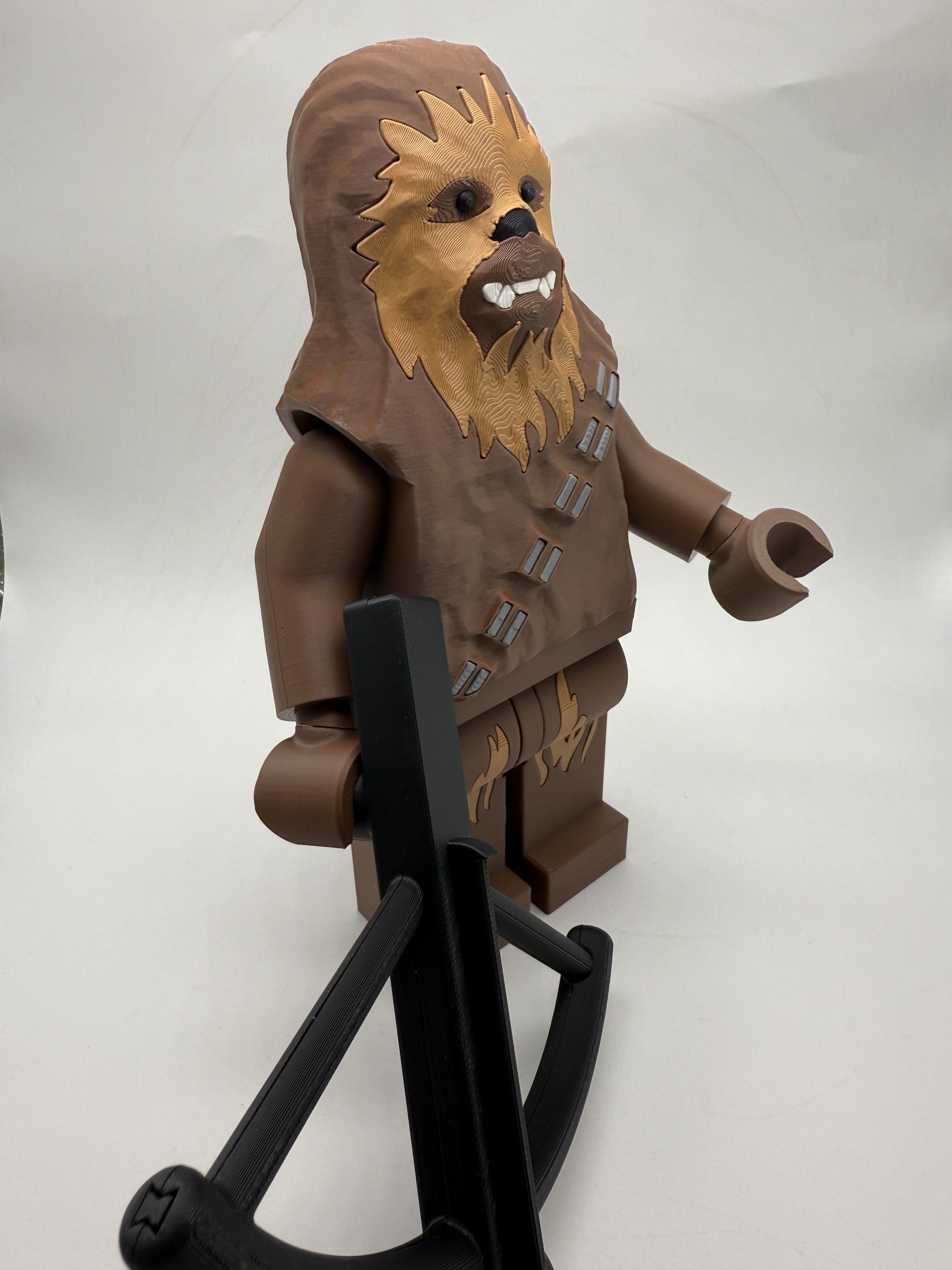 LEGO-inspired Star Wars Chewbacca Display Figure Collectible