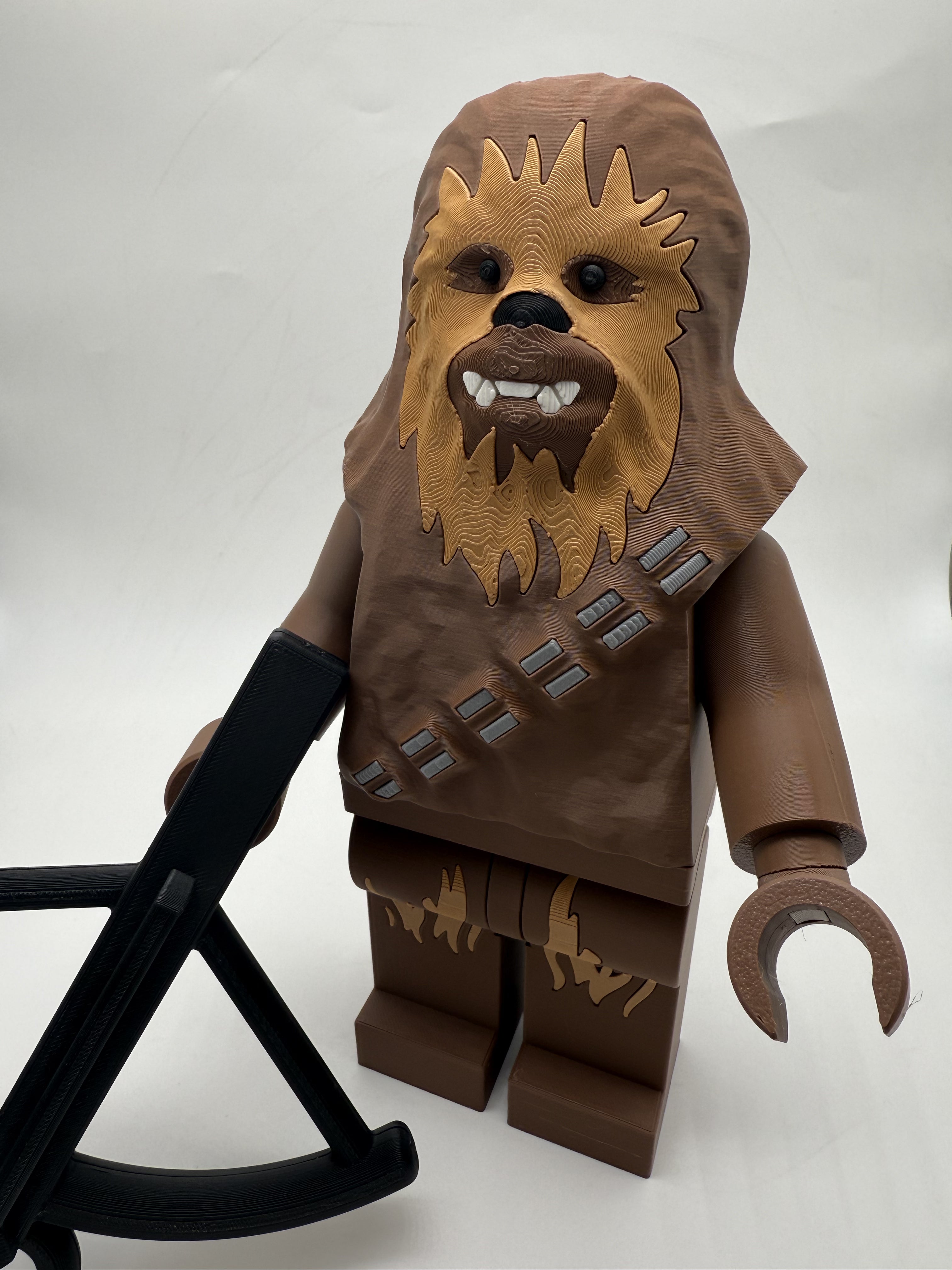 LEGO-inspired Star Wars Chewbacca Display Figure Collectible