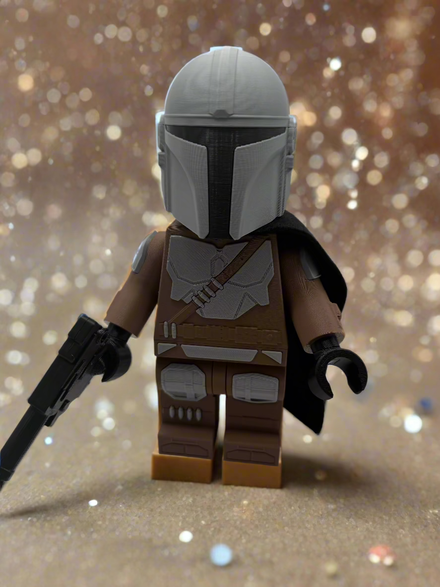 LEGO-inspired Star Wars The Mandalorian Display Figure Collectible