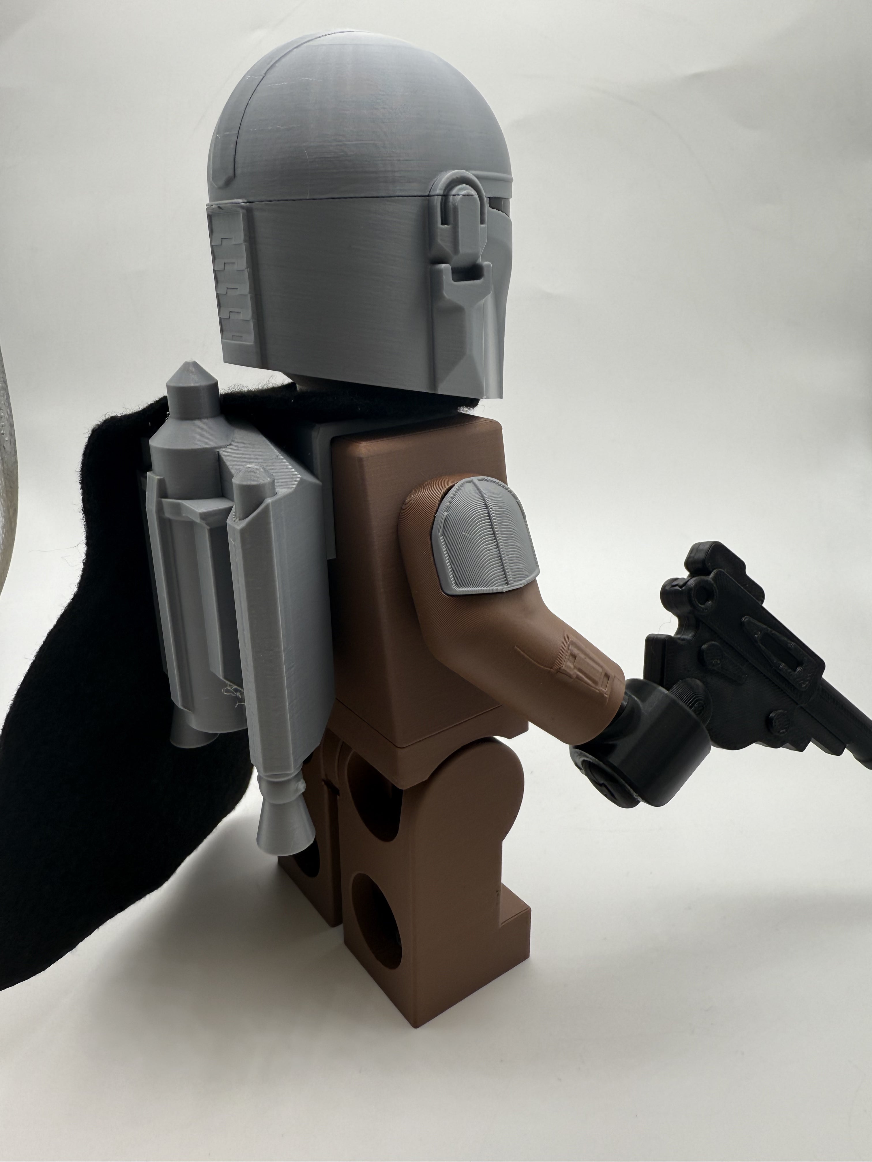 LEGO-inspired Star Wars The Mandalorian Display Figure Collectible