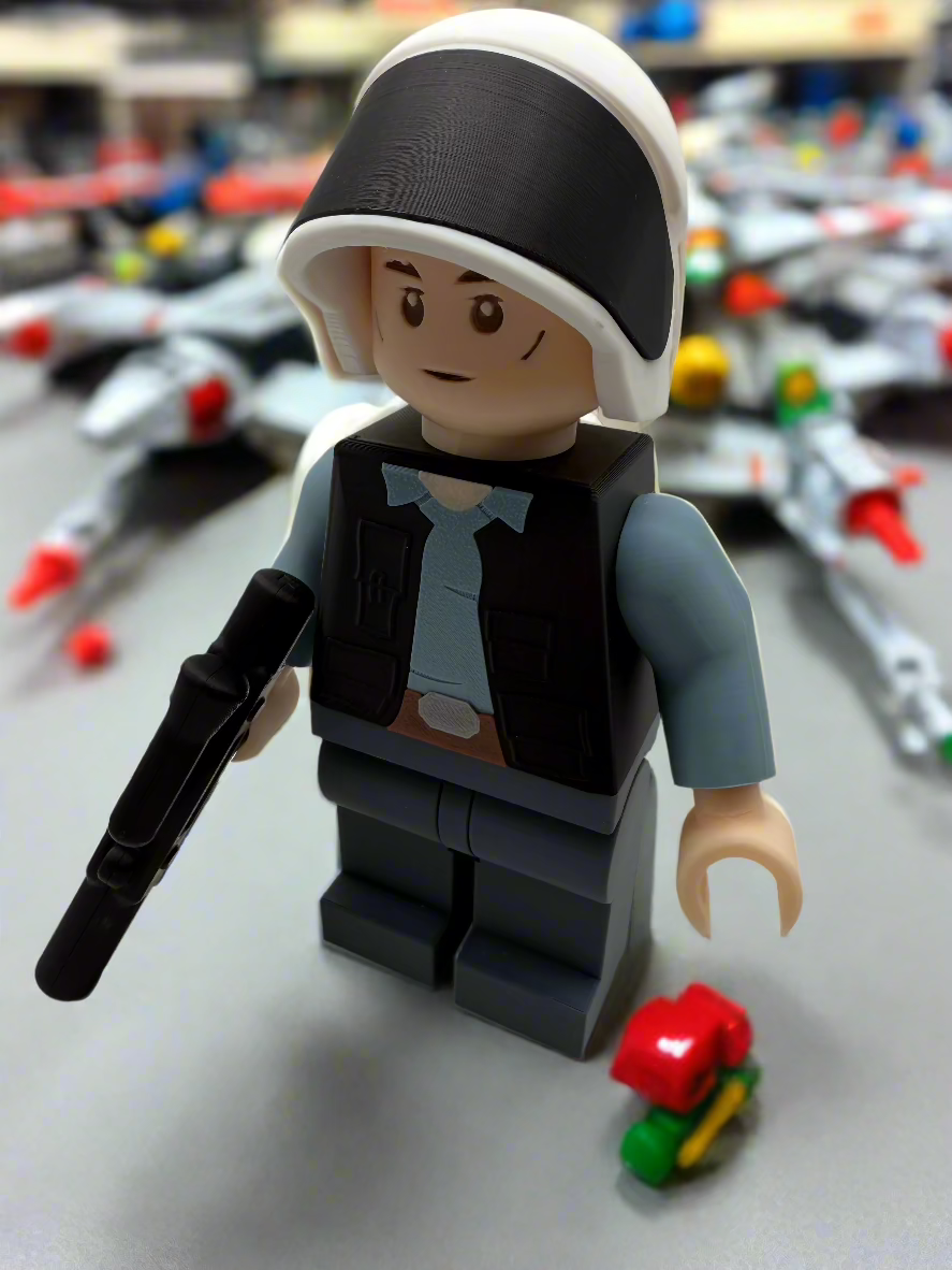 LEGO-inspired Star Wars Rebel Trooper Display Figure Collectible
