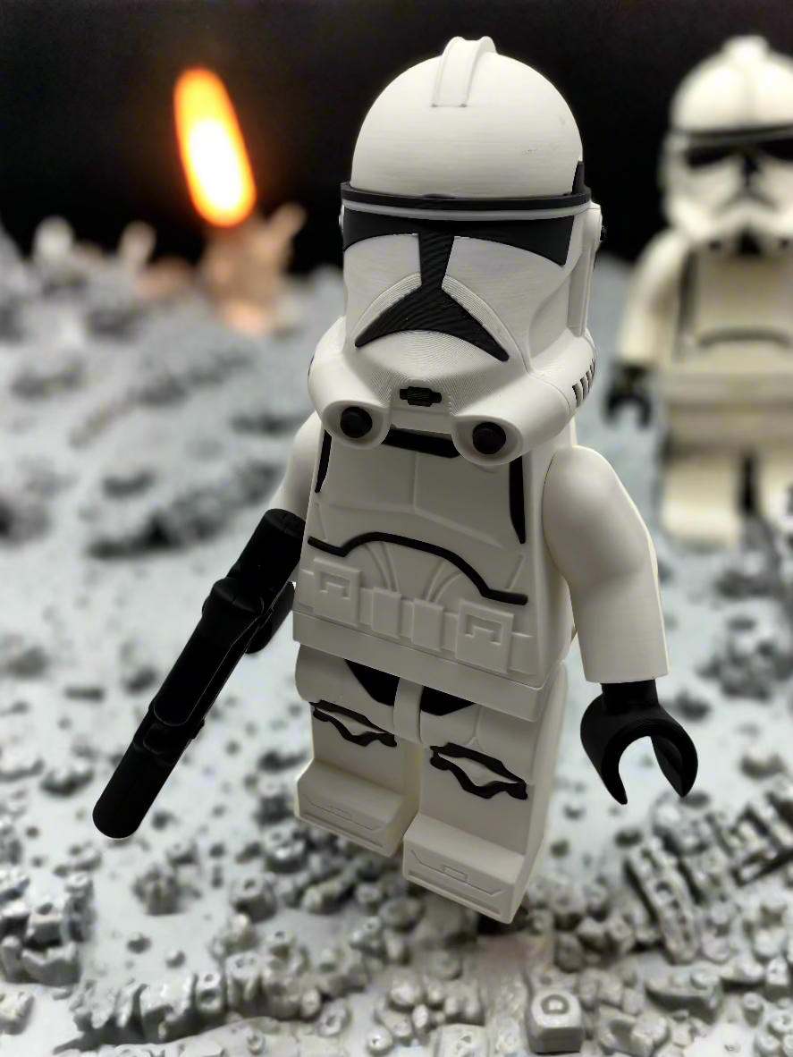 LEGO-inspired Star Wars Clone Trooper - Phase 2 Display Figure Collectible