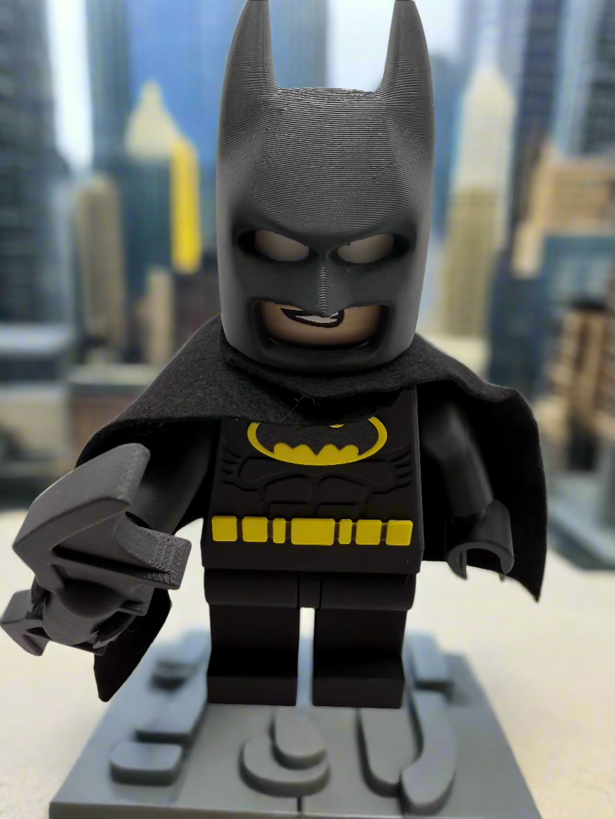 LEGO-inspired DC Batman - Black Version Display Figure Collectible