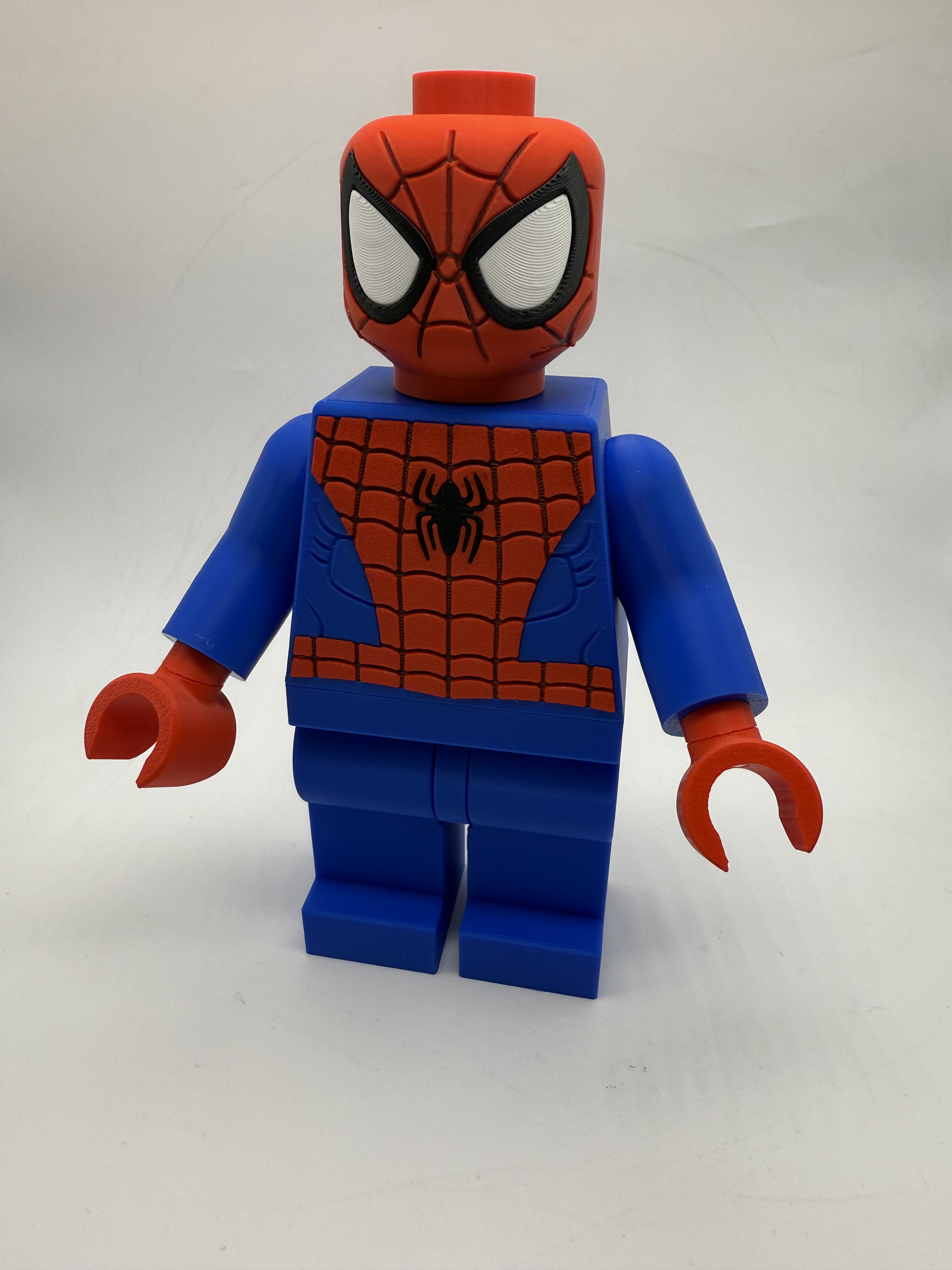 LEGO-inspired Marvel Spiderman Display Figure Collectible