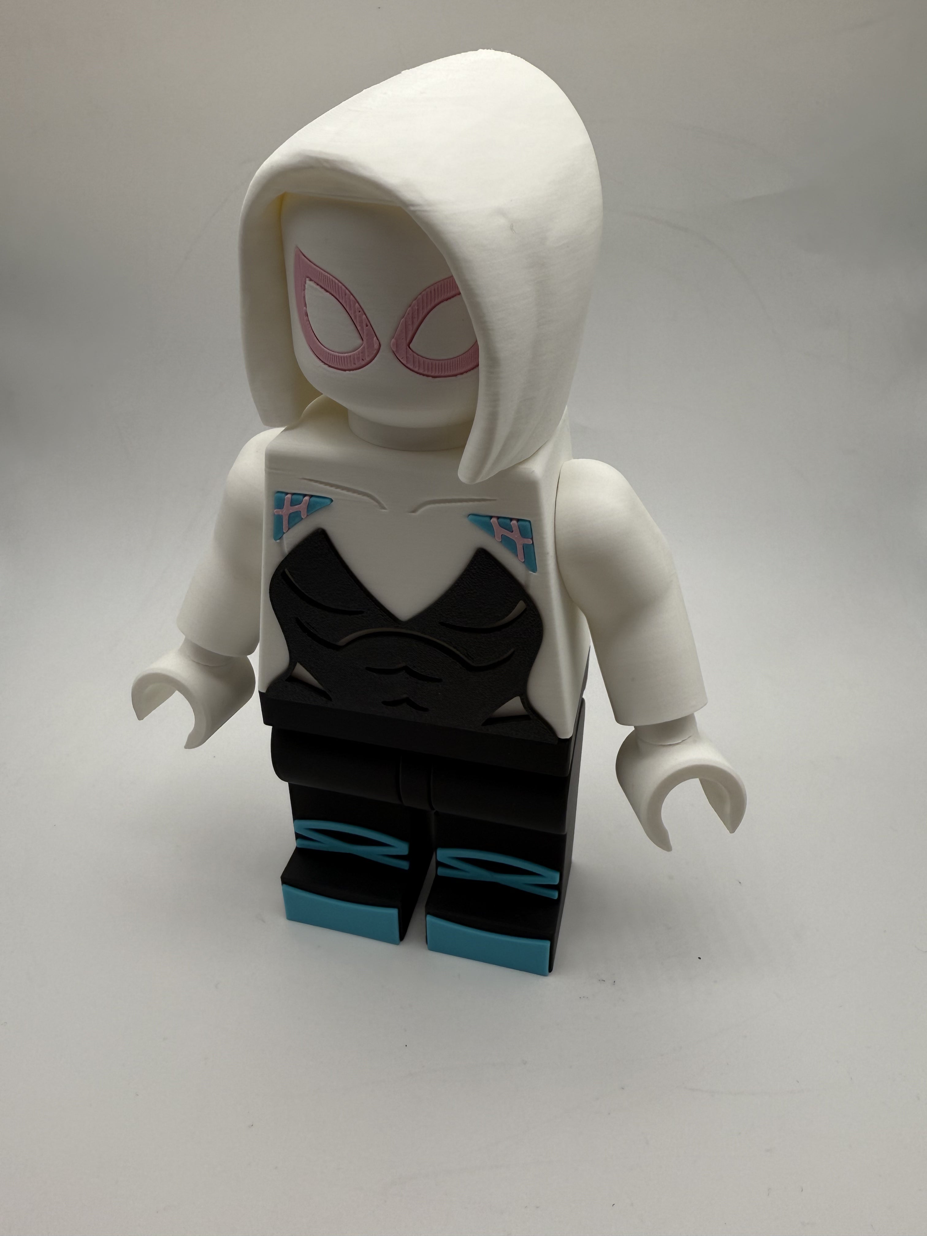 LEGO-inspired Marvel Spider Gwen Display Figure Collectible