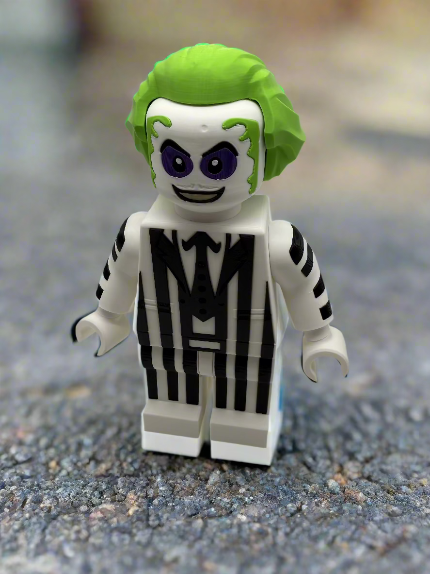 LEGO-inspired Beetlejuice Display Figure Collectible