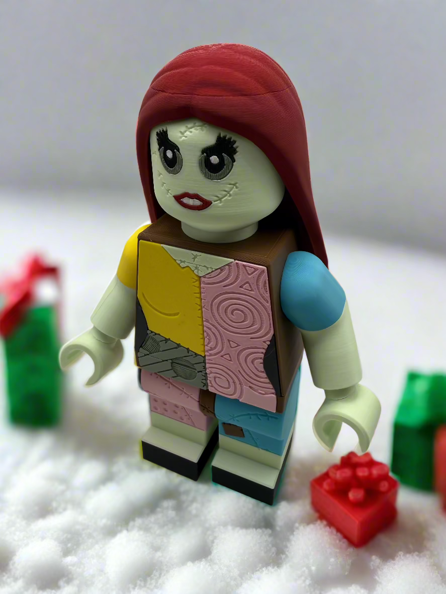 LEGO-inspired The Nightmare Before Christmas Sally Display Figure Collectible