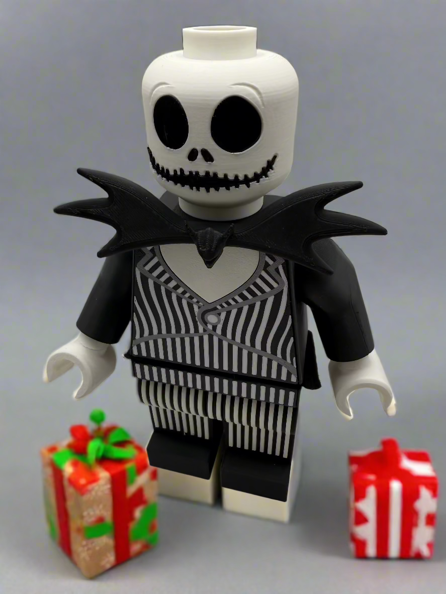 LEGO-inspired Jack Skellington Display Figure Collectible