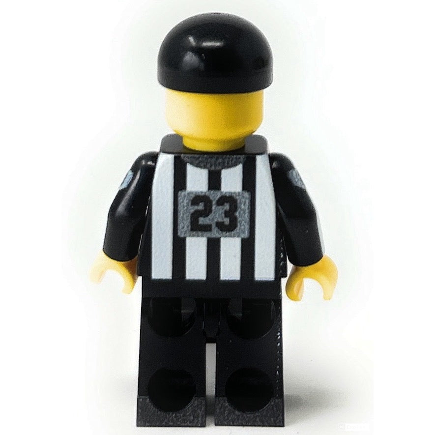 Brickshow Shop Custom LEGO® Minifigure – Football Referee Custom made with LEGO parts - B3 Customs Collectible