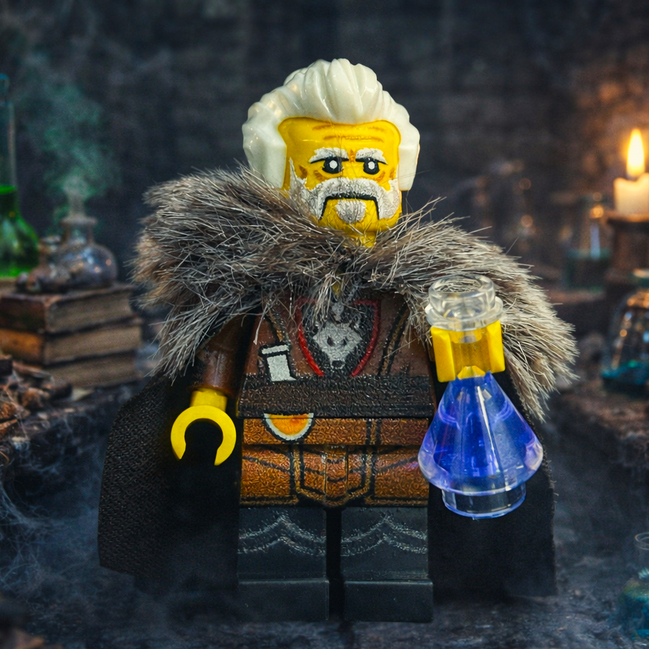 Wolfpack Alchemist Custom Minifig made using LEGO parts - B3 Customs