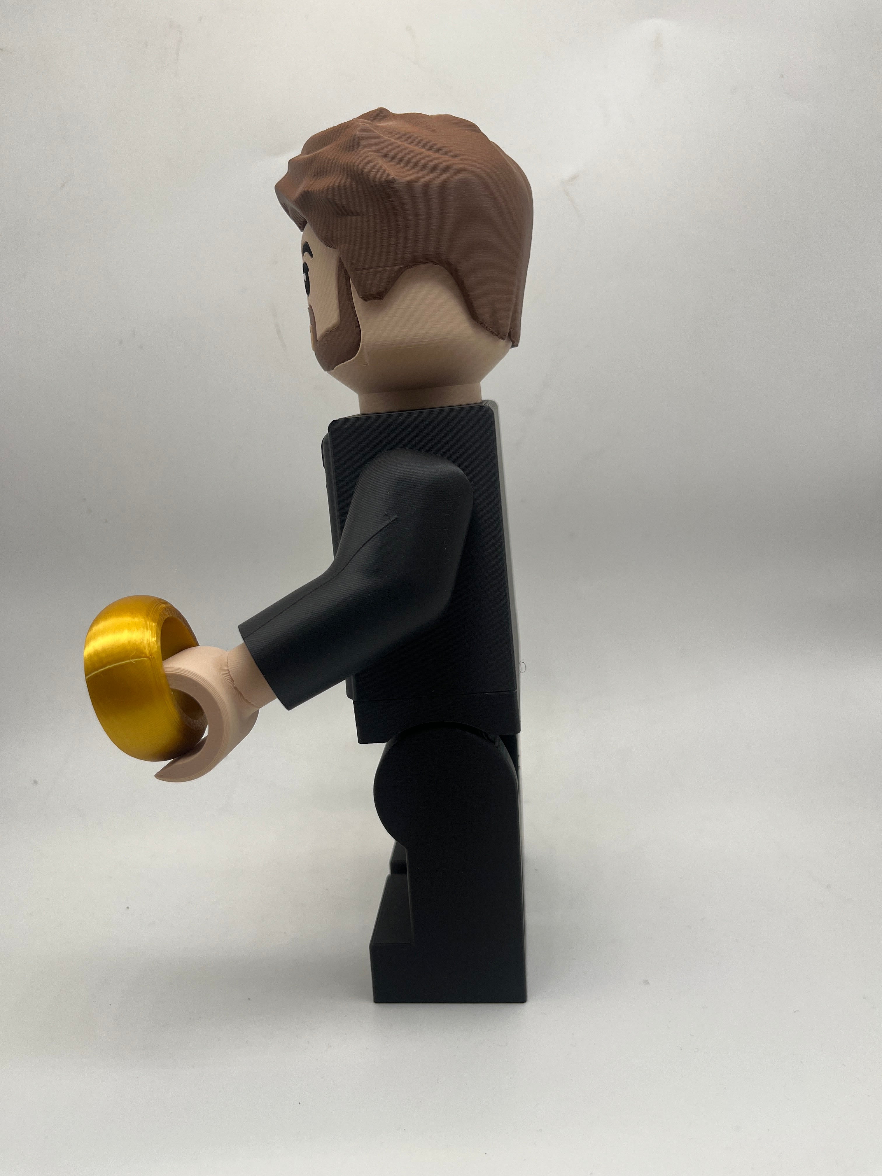 LEGO-inspired Wedding Groom Display Figure Collectible