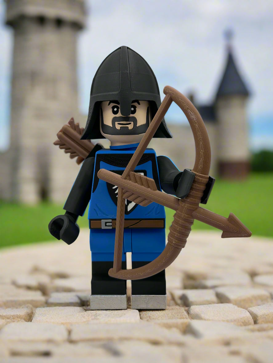 3D Printed Archer Knight Large Scale 8.5"- 9.5" Minifigure