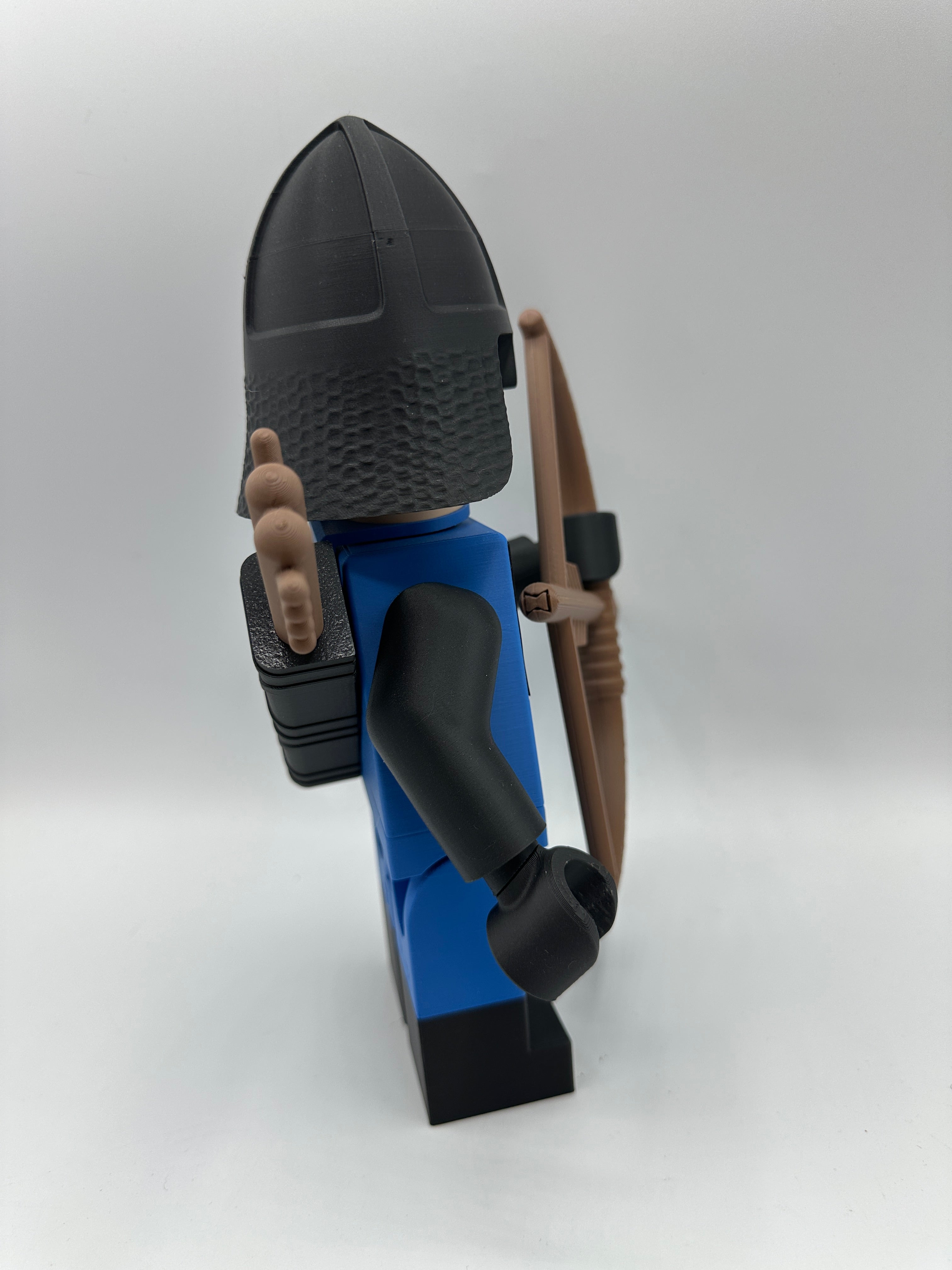 3D Printed Archer Knight Large Scale 8.5"- 9.5" Minifigure