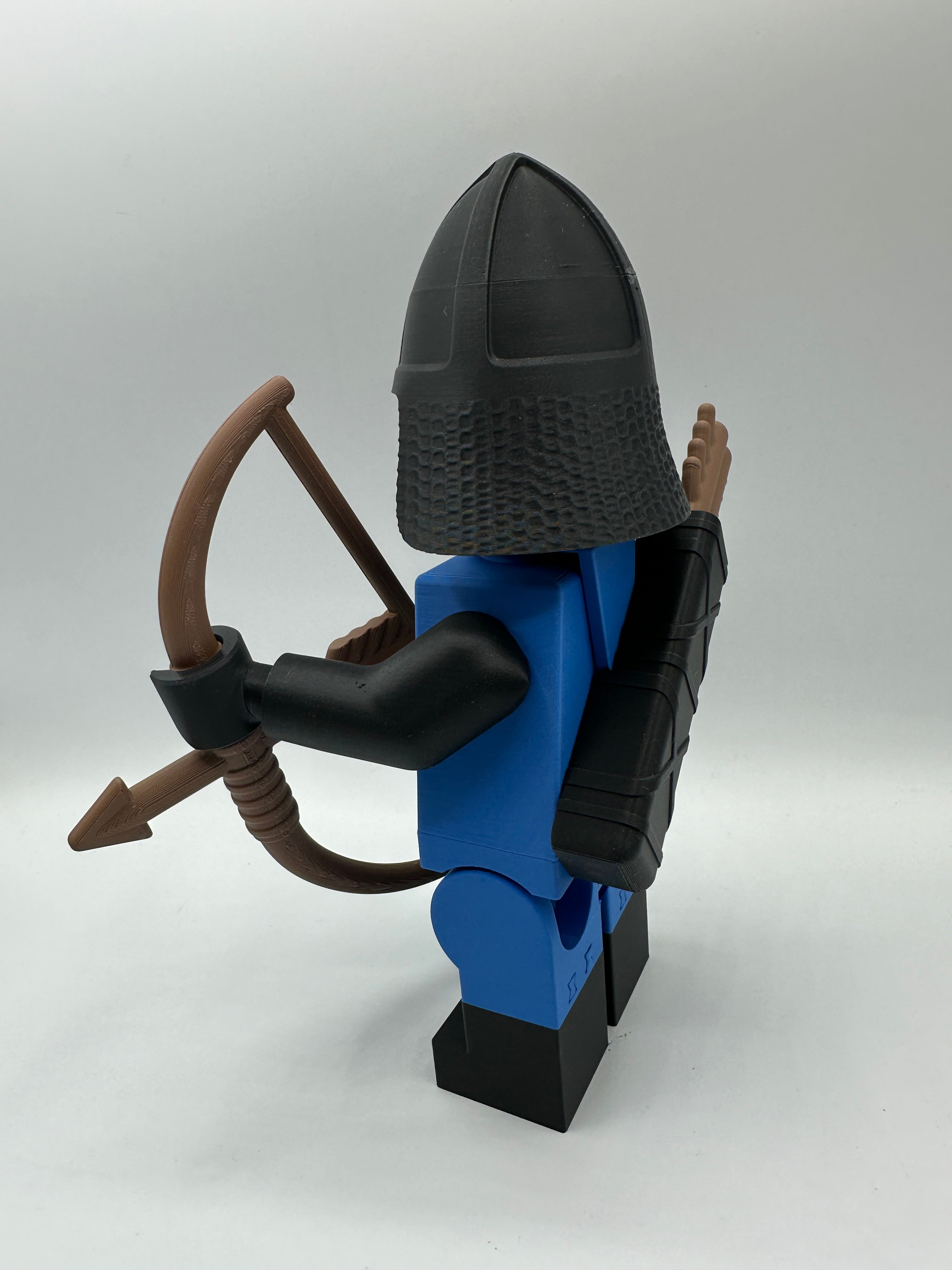 3D Printed Archer Knight Large Scale 8.5"- 9.5" Minifigure
