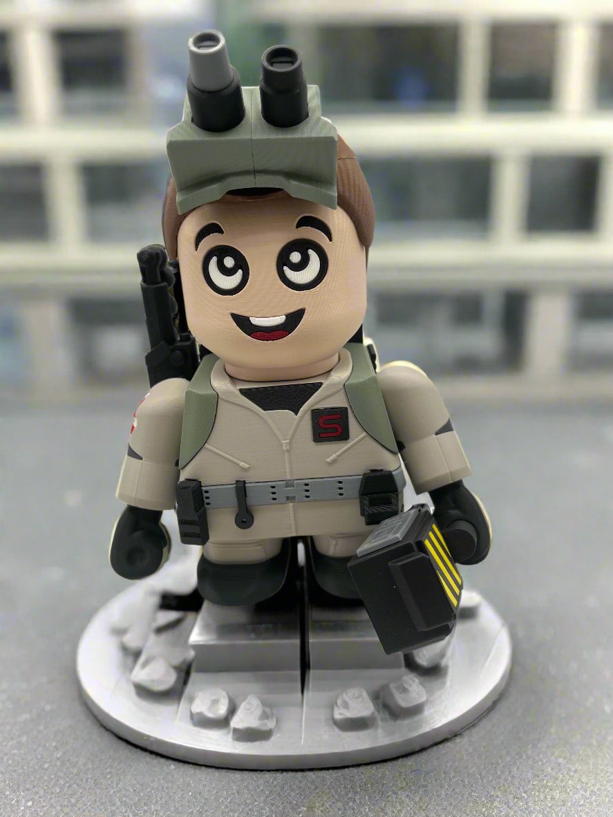 LEGO-inspired Ghostbusters Ray Stantz Medium Scale 6"- 8" Chunk Display Figure Collectible