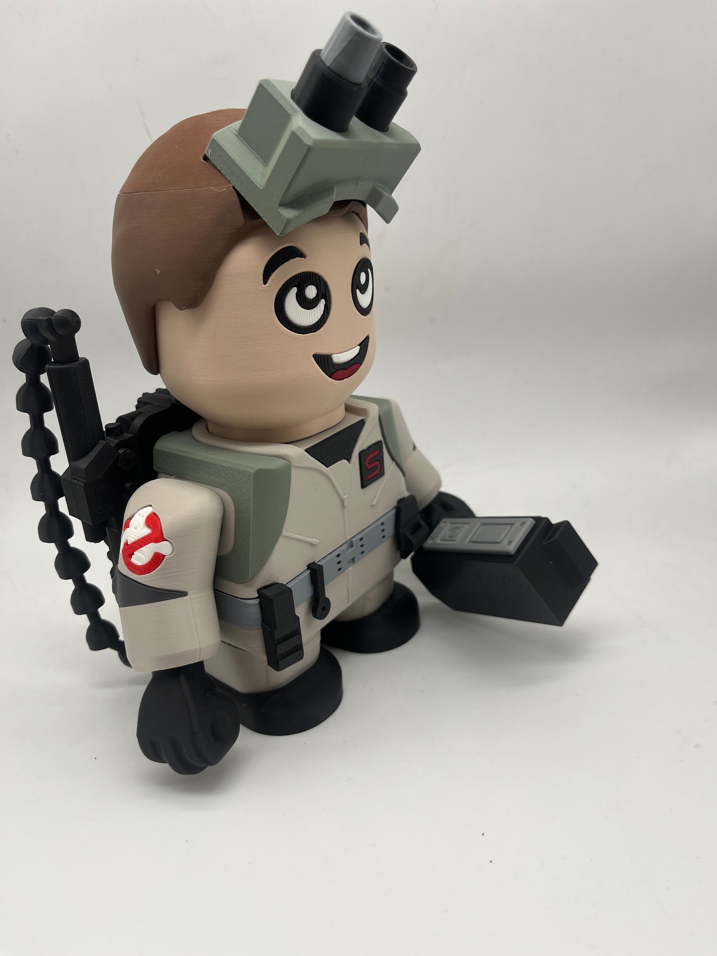LEGO-inspired Ghostbusters Ray Stantz Medium Scale 6"- 8" Chunk Display Figure Collectible
