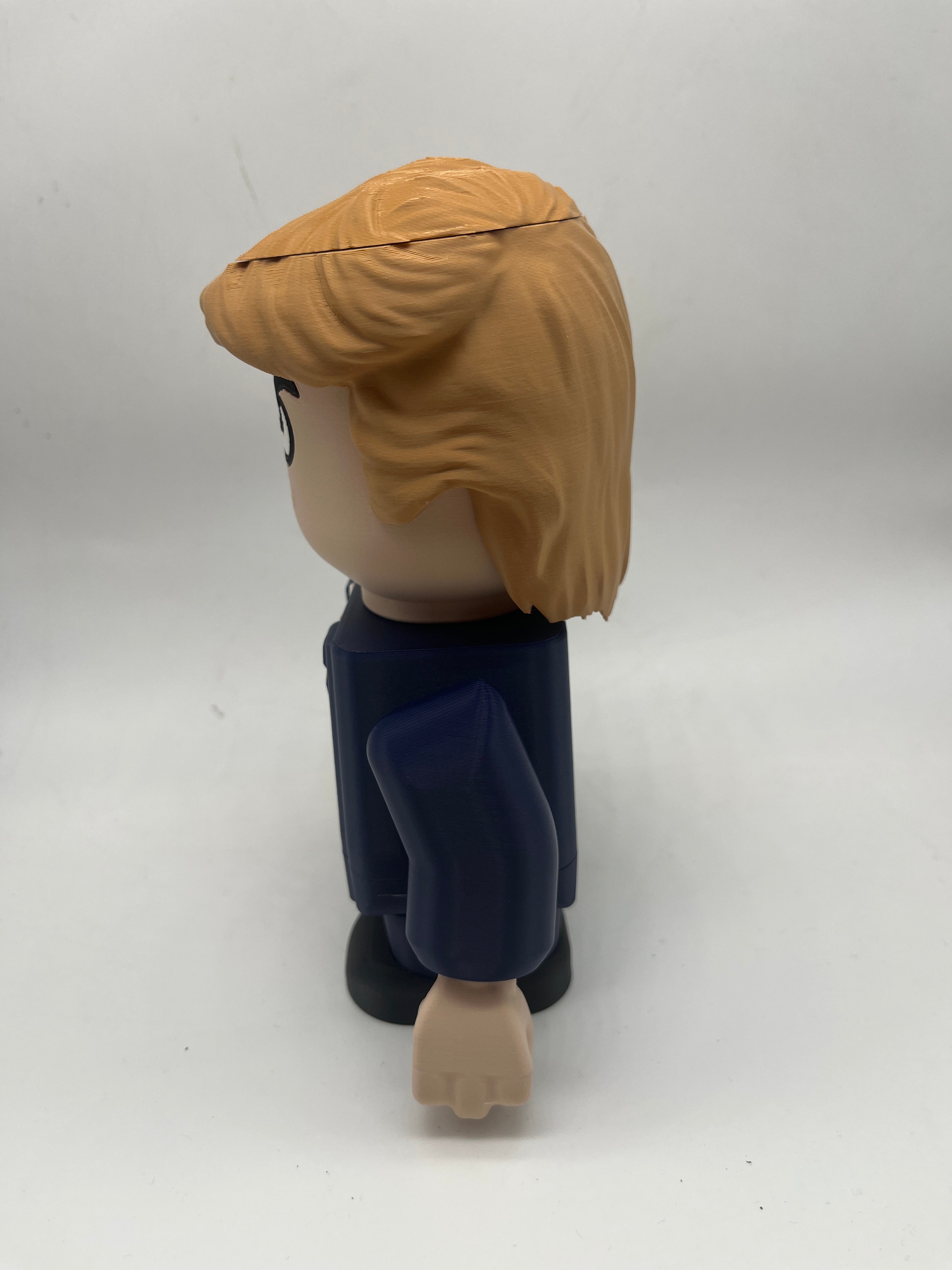 LEGO-inspired Donald Trump Medium Scale 6"- 8" Chunk Display Figure Collectible