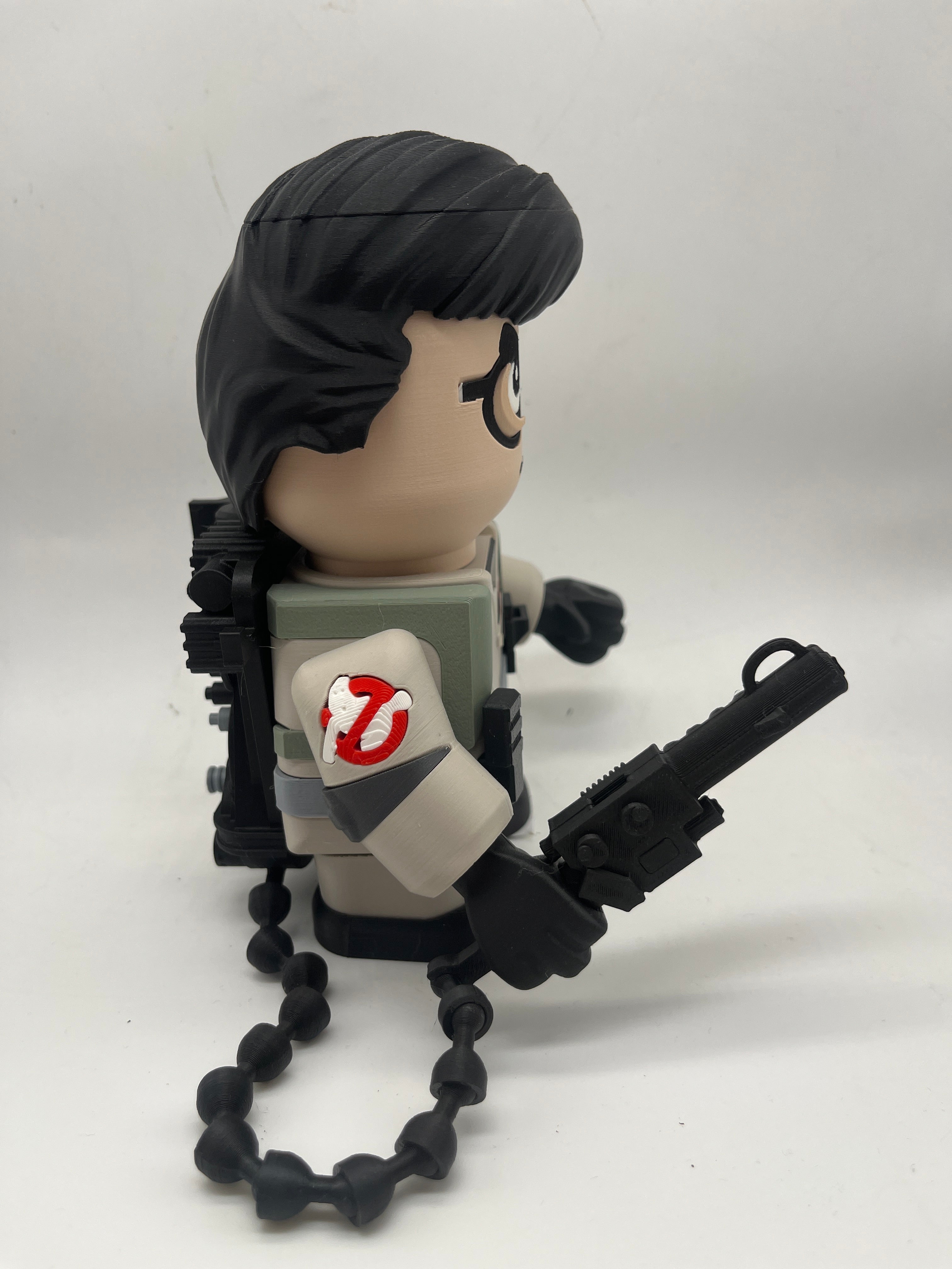 LEGO-inspired Ghostbusters Egon Spengler Medium Scale 6"- 8" Chunk Display Figure Collectible