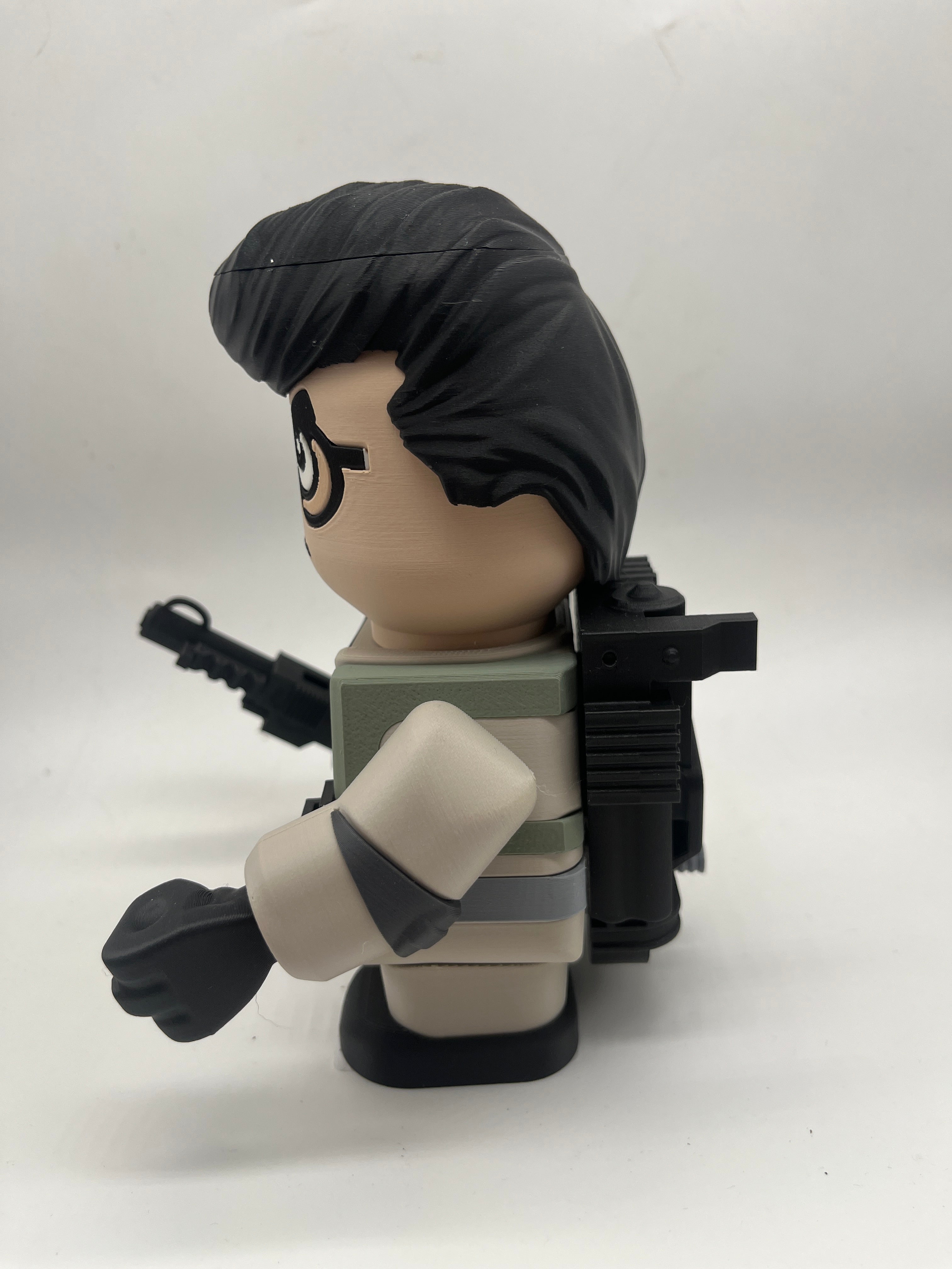 LEGO-inspired Ghostbusters Egon Spengler Medium Scale 6"- 8" Chunk Display Figure Collectible
