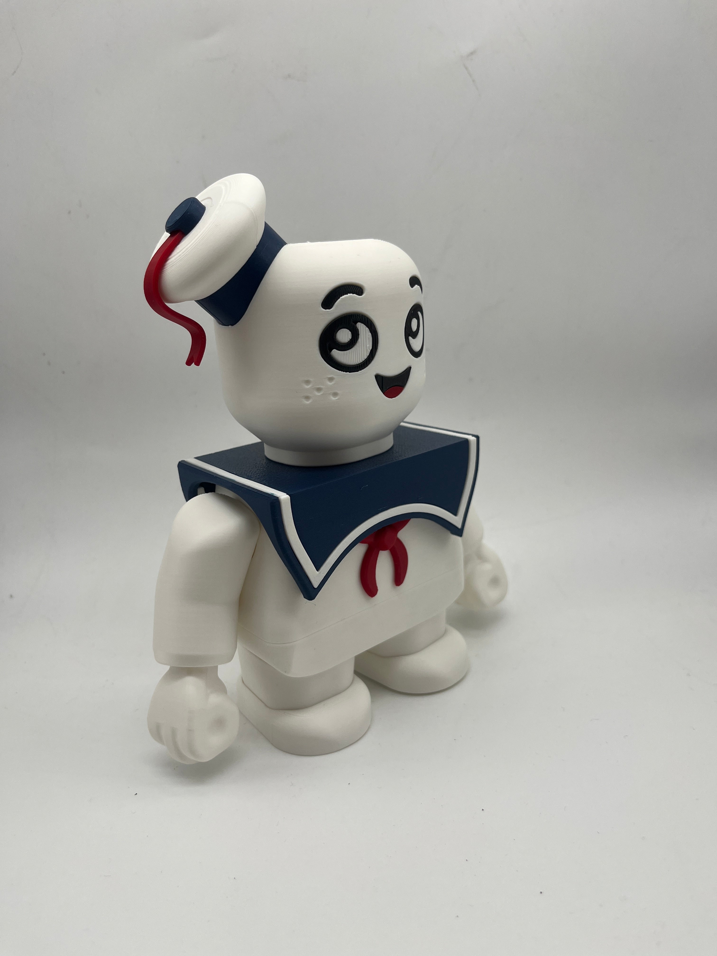 LEGO-inspired Ghostbusters Stay Puft Marshmallow Man Medium Scale 6"- 8" Chunk Display Figure Collectible