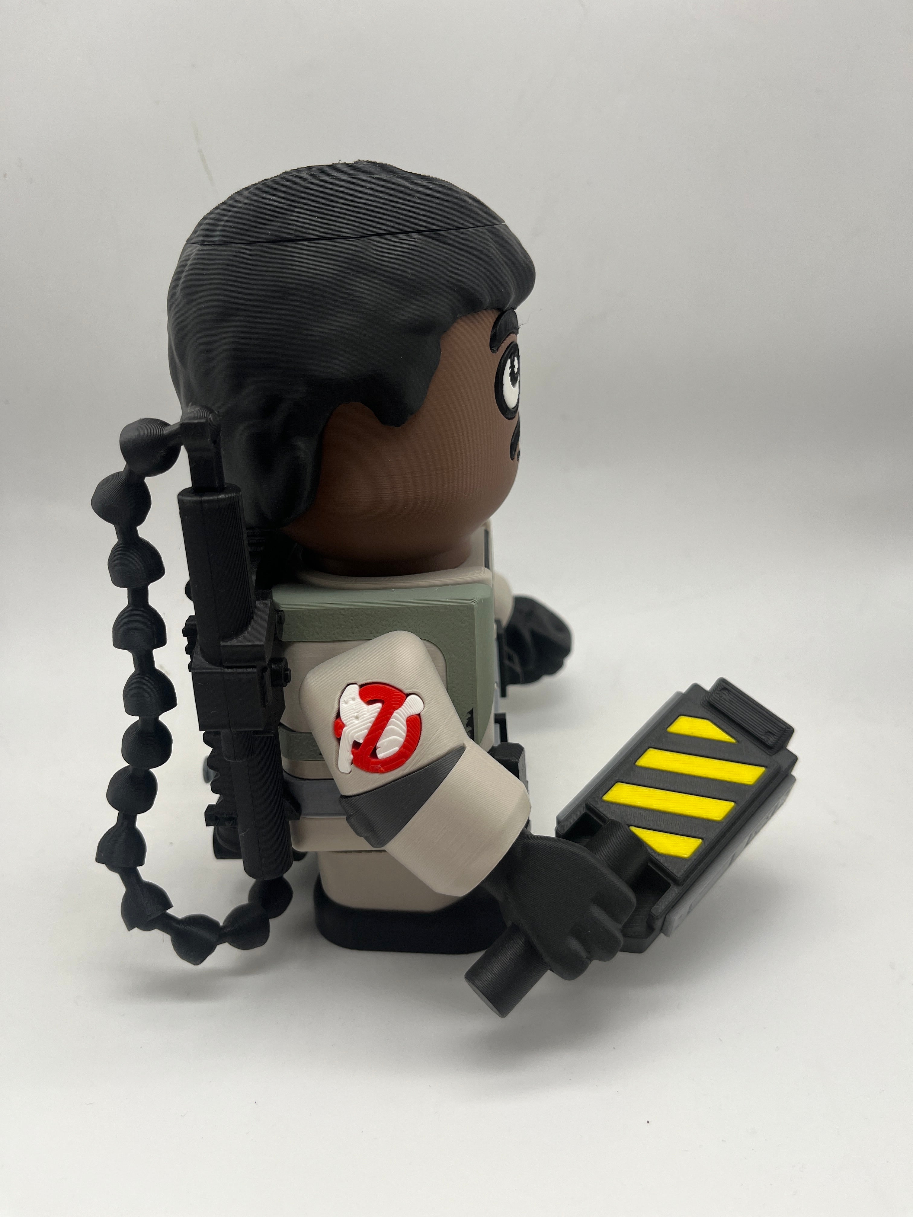 LEGO-inspired Ghostbusters Winston Zeddemore Medium Scale 6"- 8" Chunk Display Figure Collectible