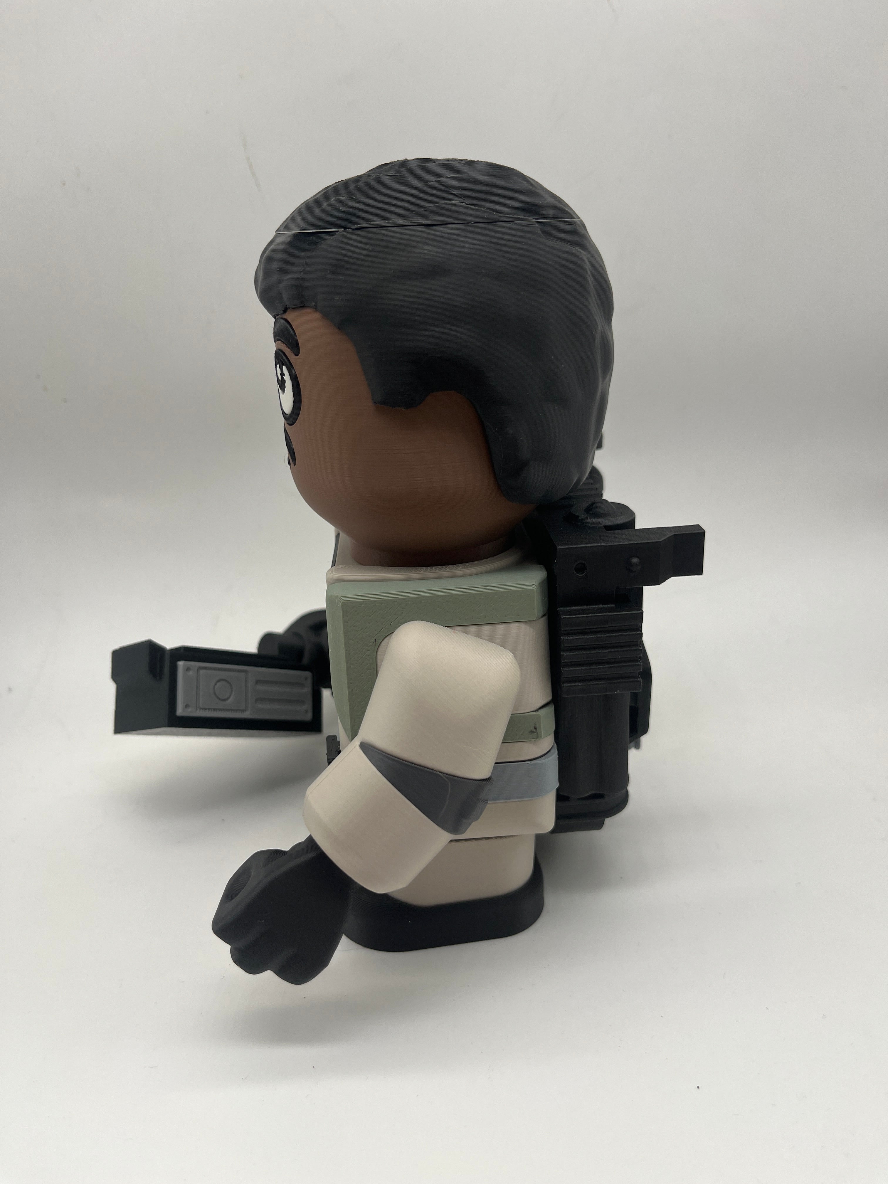 LEGO-inspired Ghostbusters Winston Zeddemore Medium Scale 6"- 8" Chunk Display Figure Collectible