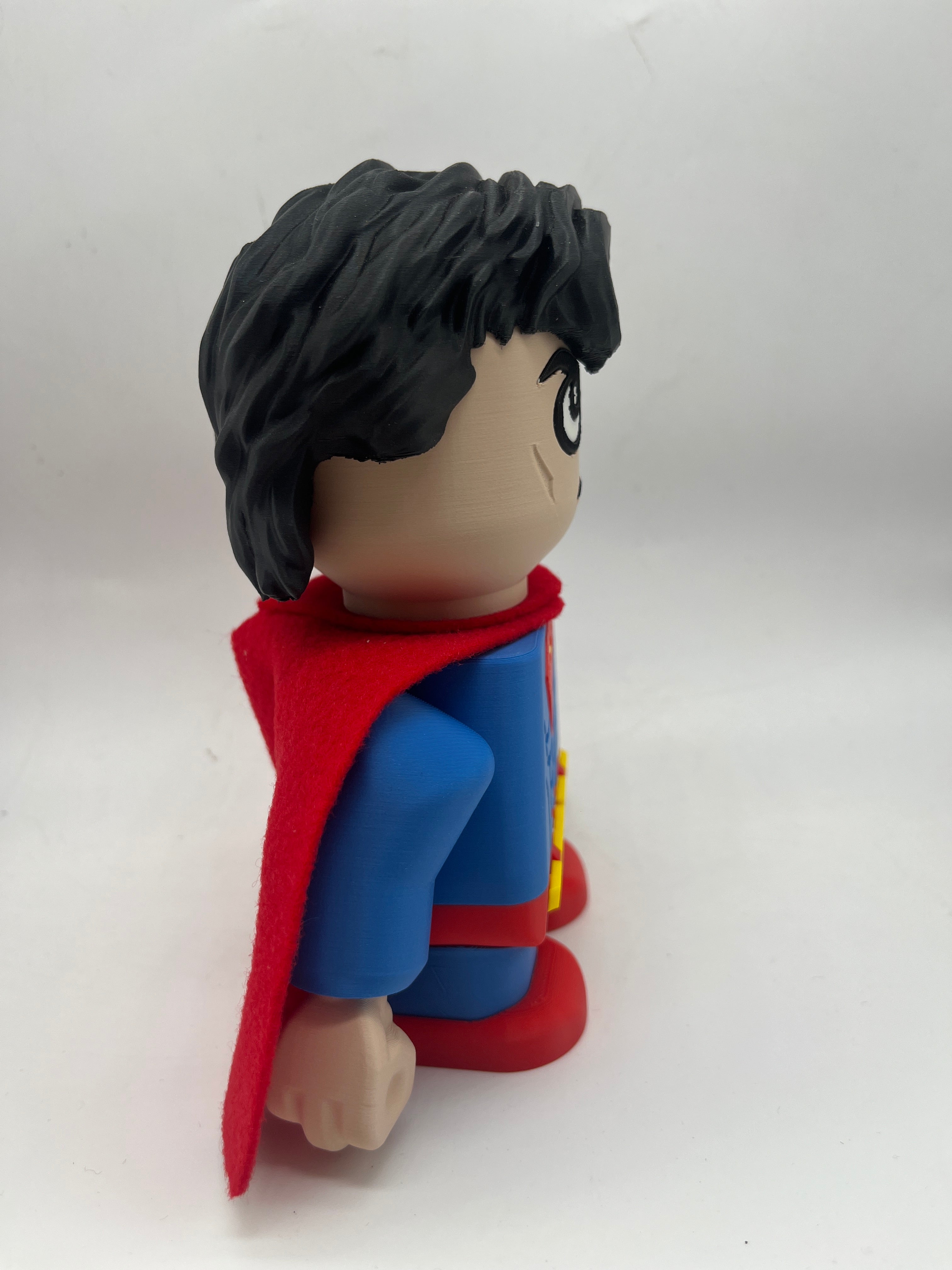 LEGO-inspired DC Superman Medium Scale 6"- 8" Chunk Display Figure Collectible