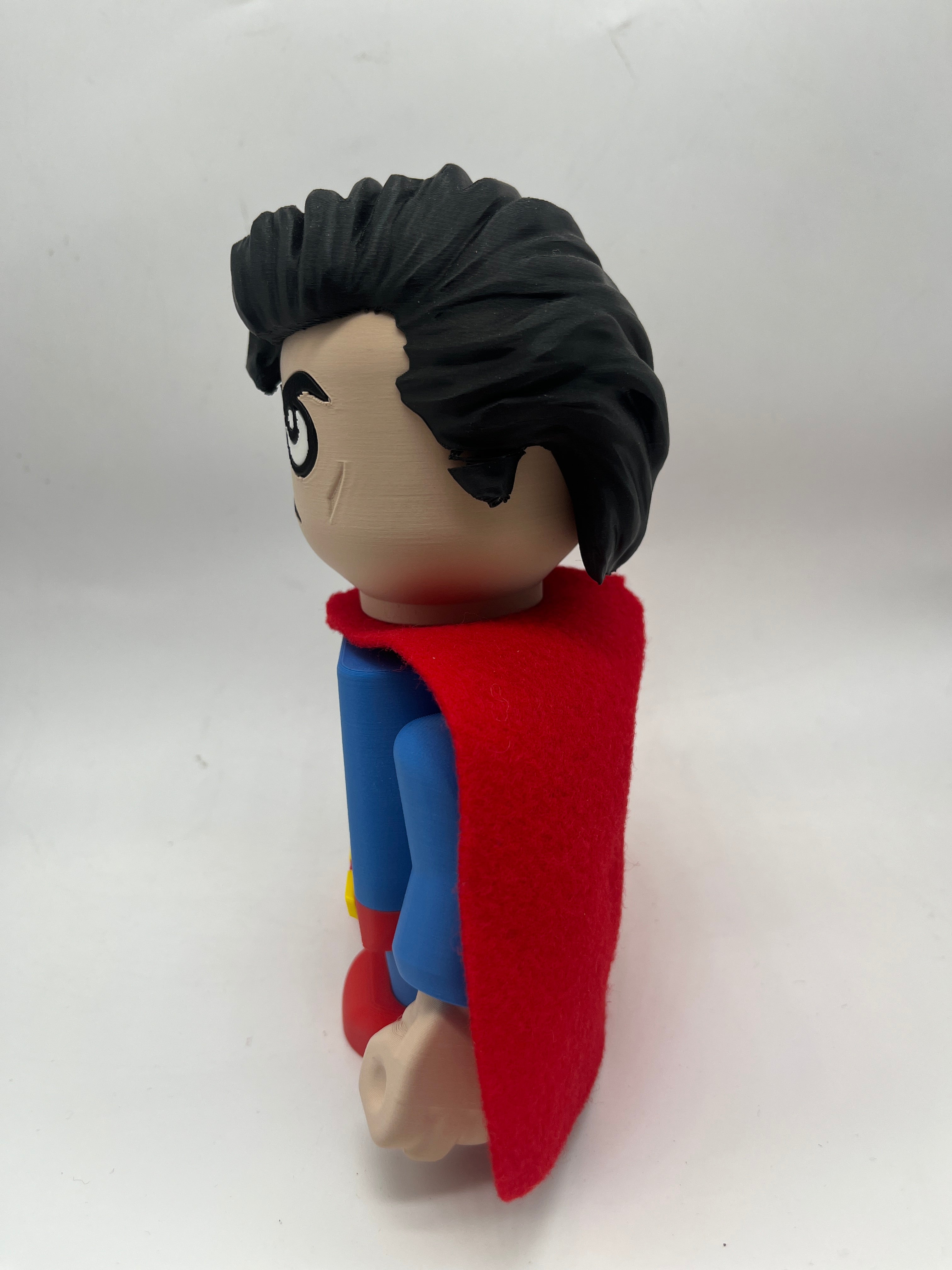 LEGO-inspired DC Superman Medium Scale 6"- 8" Chunk Display Figure Collectible