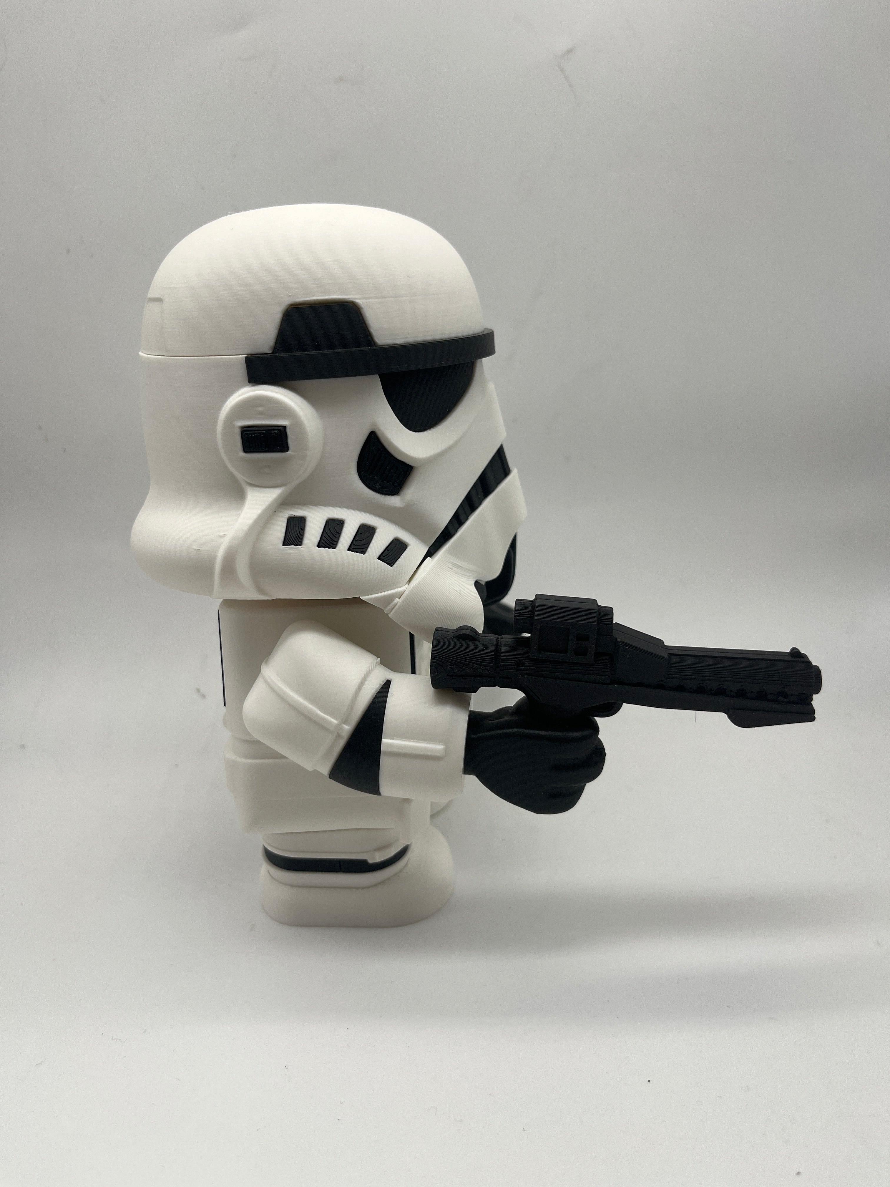 LEGO-inspired Star Wars Stormtrooper Medium Scale 6"- 8" Chunk Display Figure Collectible