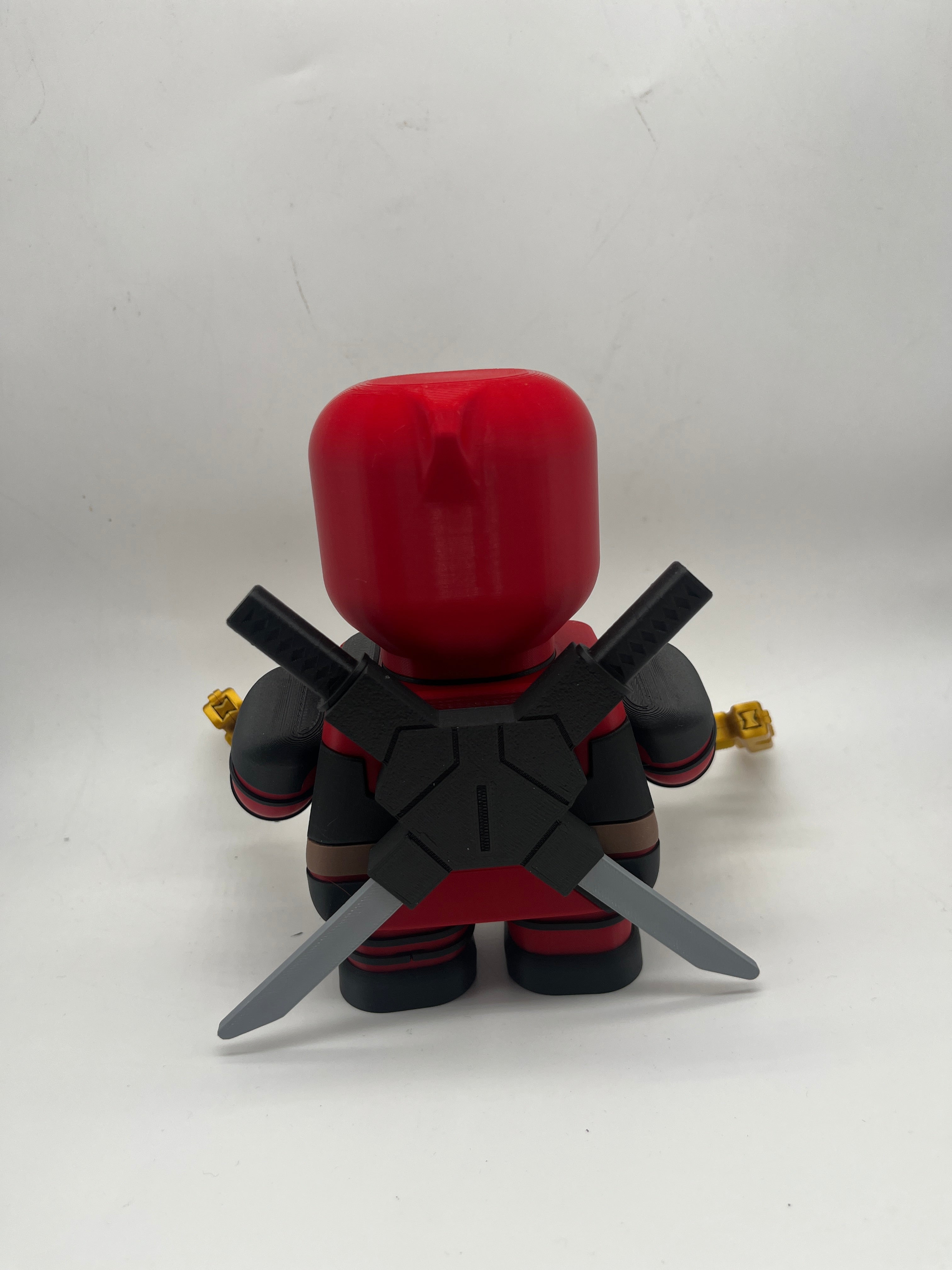 LEGO-inspired Marvel Deadpool Medium Scale 6"- 8" Chunk Display Figure Collectible