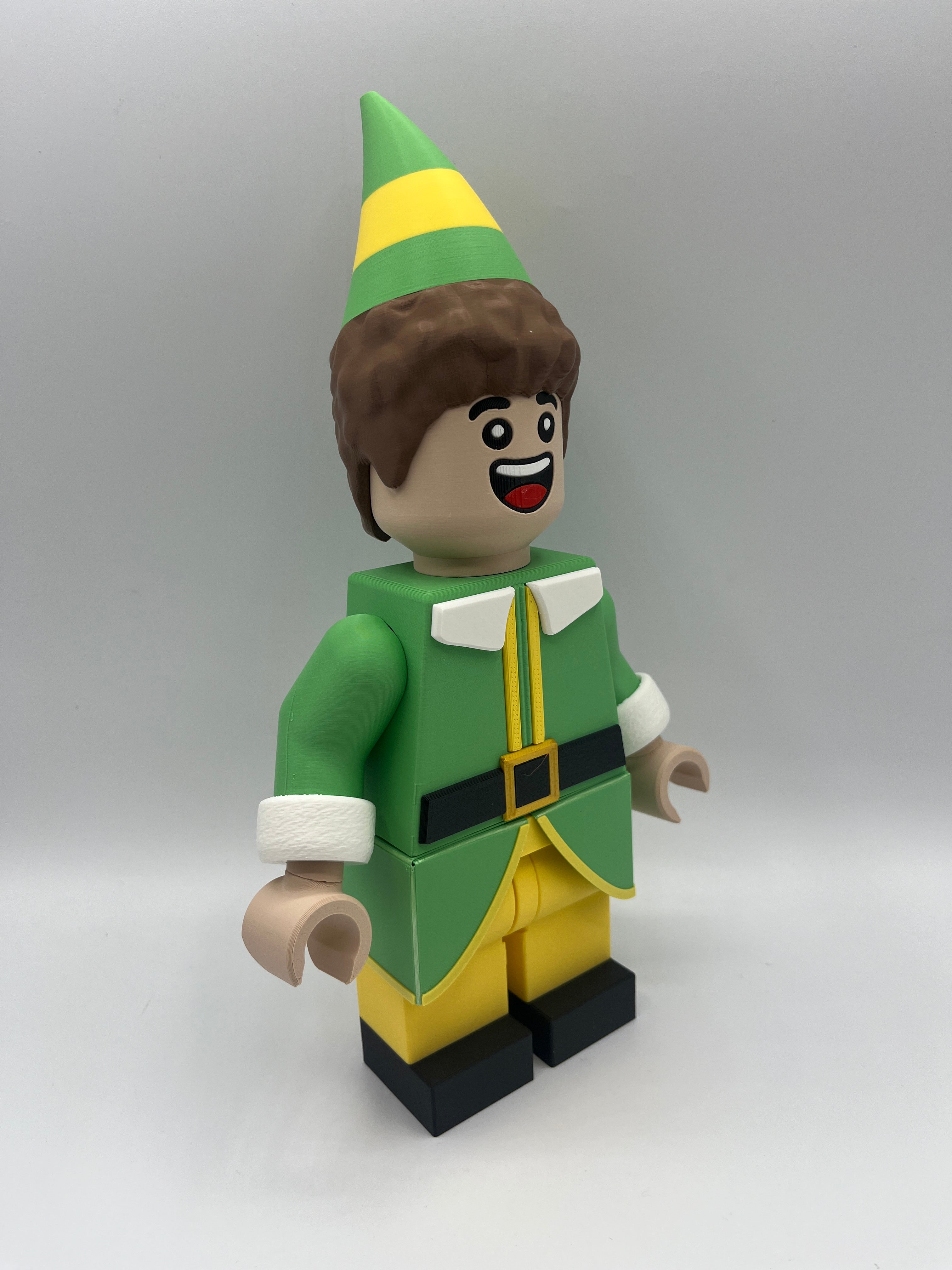 LEGO-inspired Buddy the Elf Display Figure Collectible