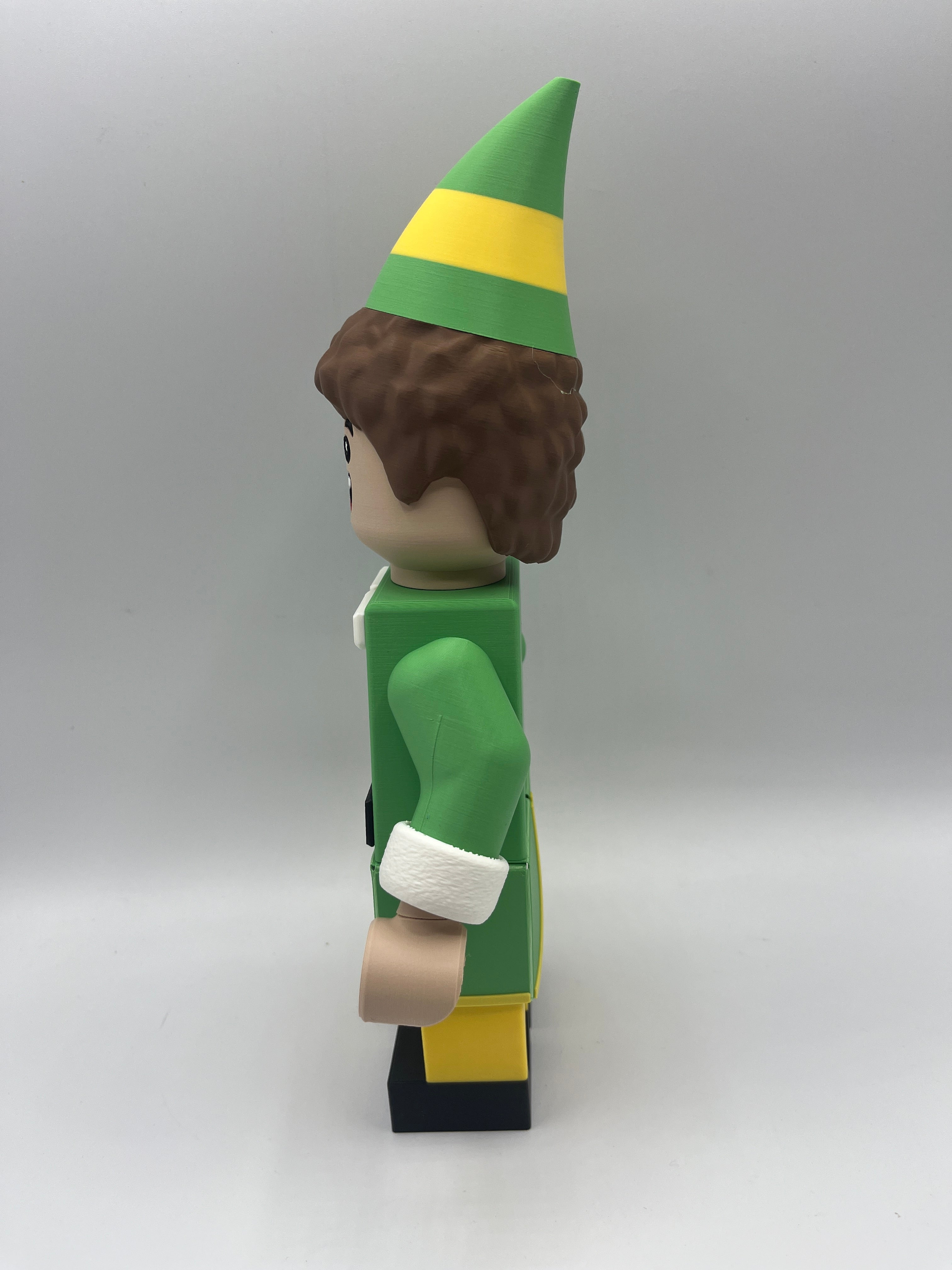 LEGO-inspired Buddy the Elf Display Figure Collectible