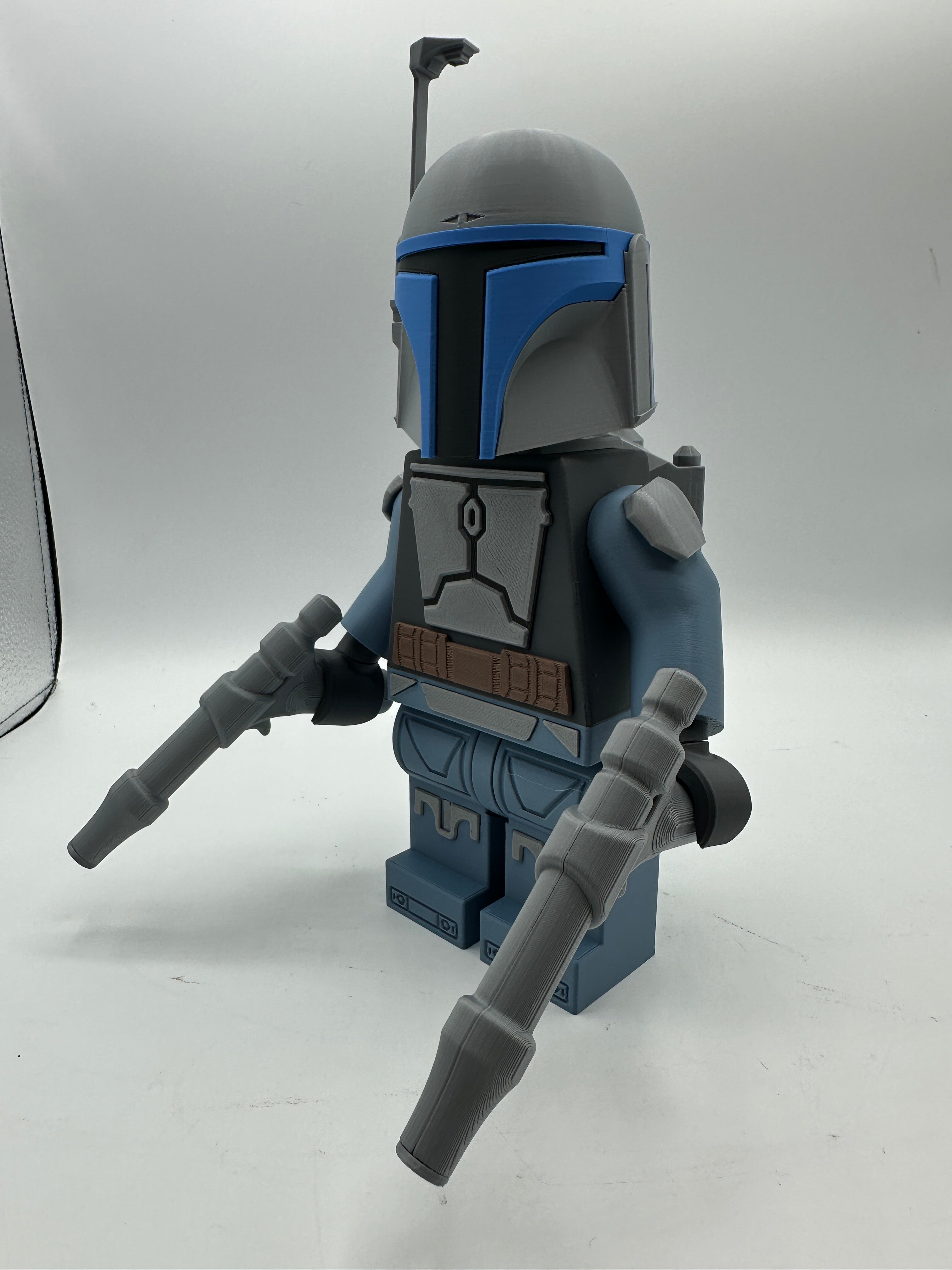 3D Printed Star Wars Jango Fett Large Scale 8.5"- 9.5" Minifigure
