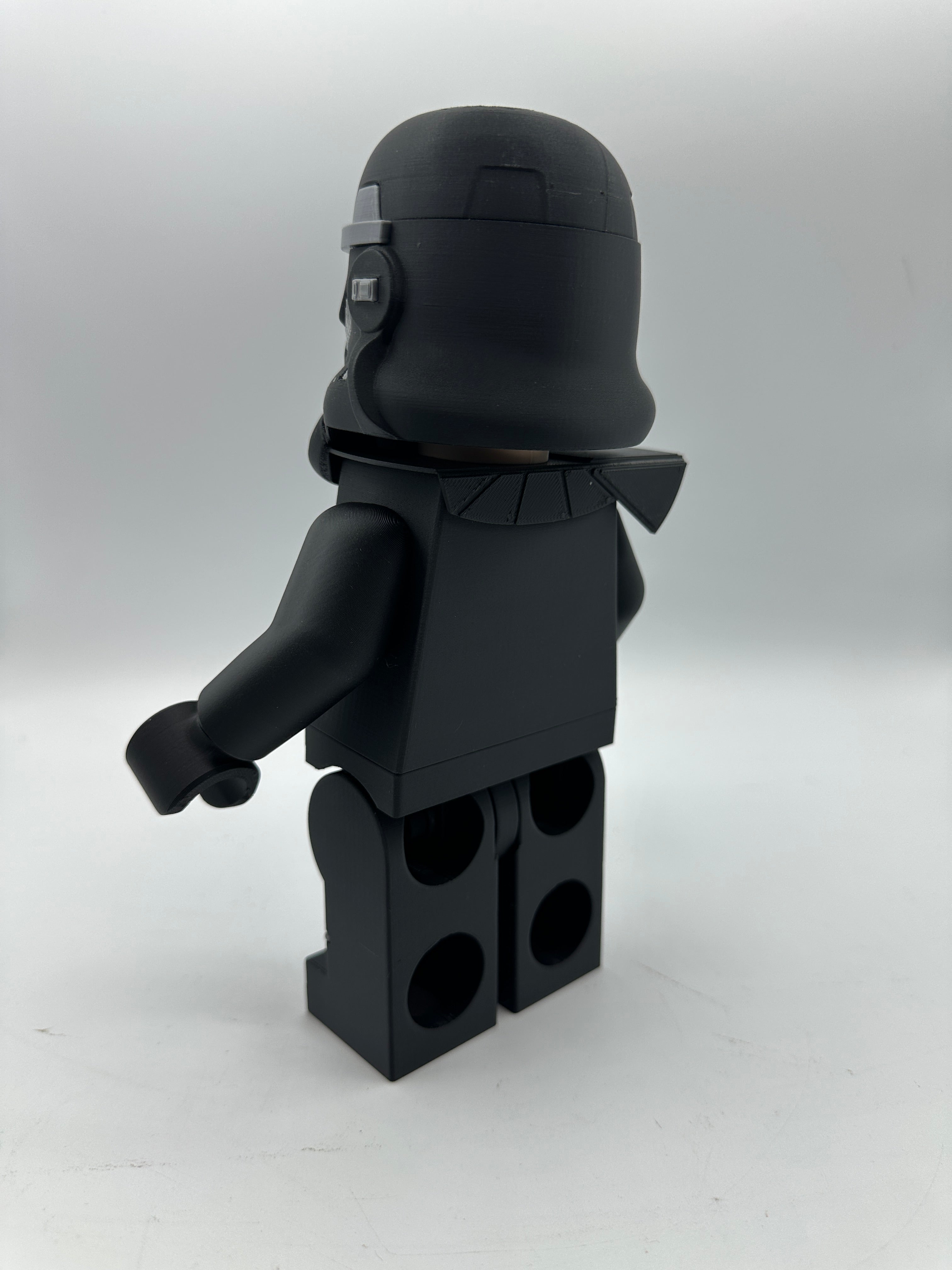 3D Printed Star Wars Shadow Stormtrooper Large Scale 8.5"- 9.5" Minifigure
