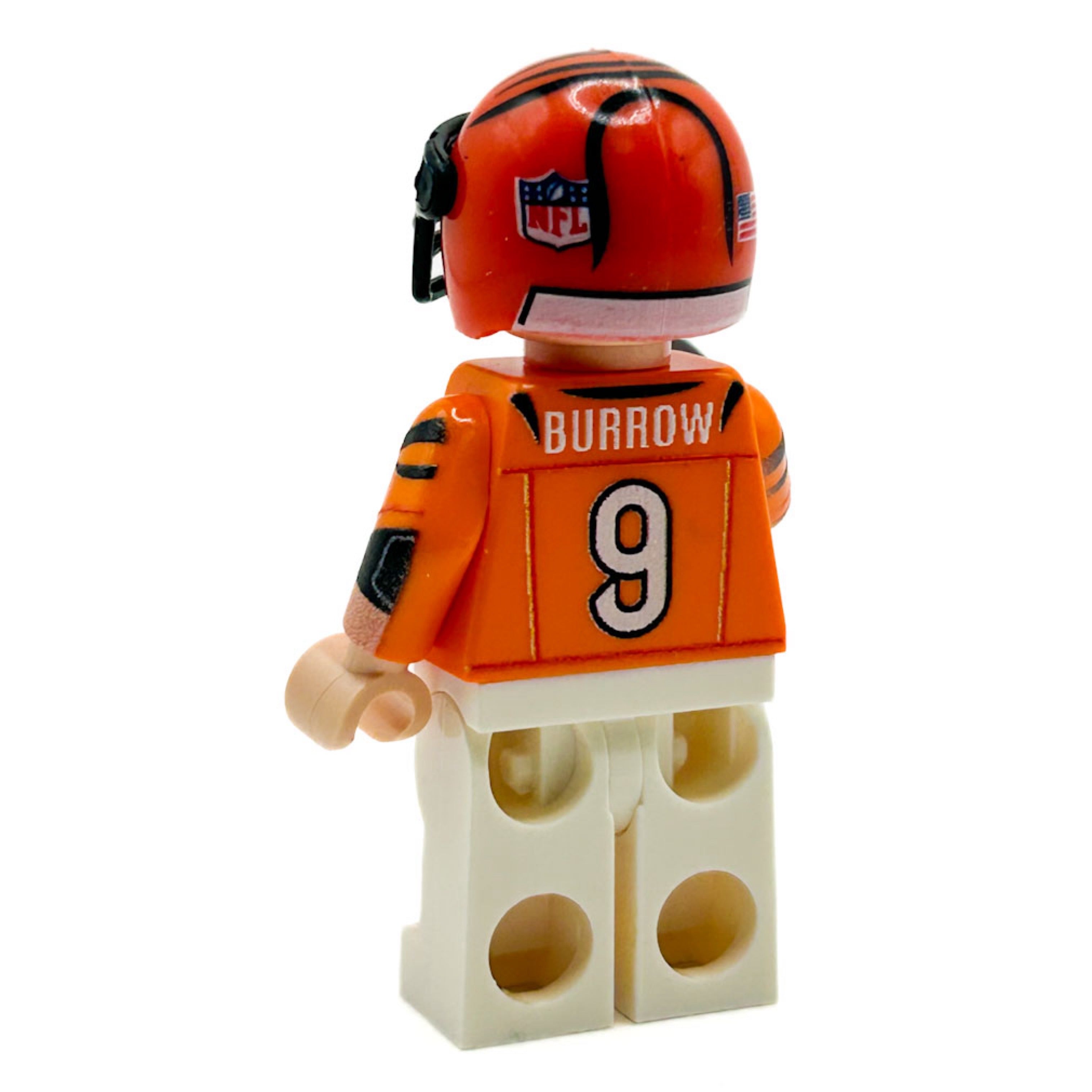 Brickshow Shop Custom LEGO® Minifigure – #9 QB Bengals Football Player - B3 Customs Collectible