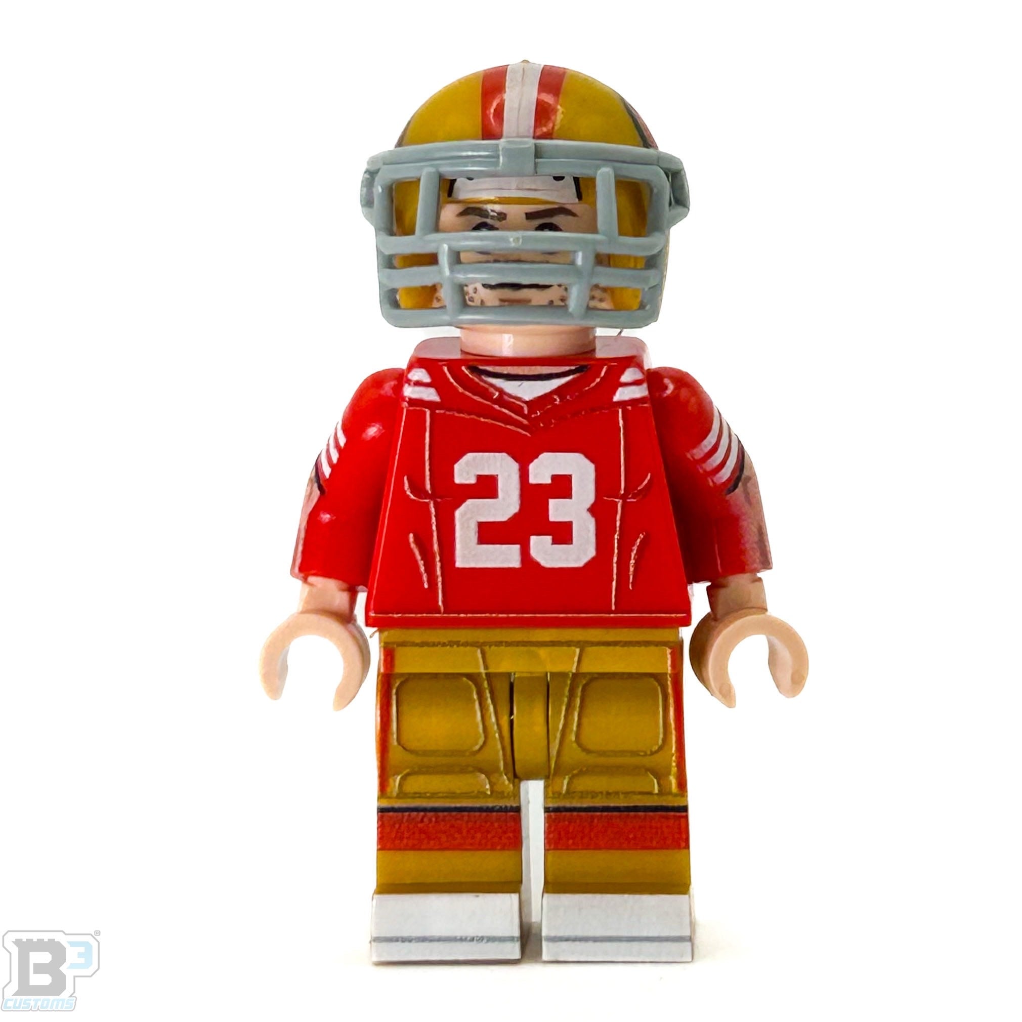 Brickshow Shop Custom LEGO® Minifigure – #23 RB San Francisco Football Player - B3 Customs Collectible