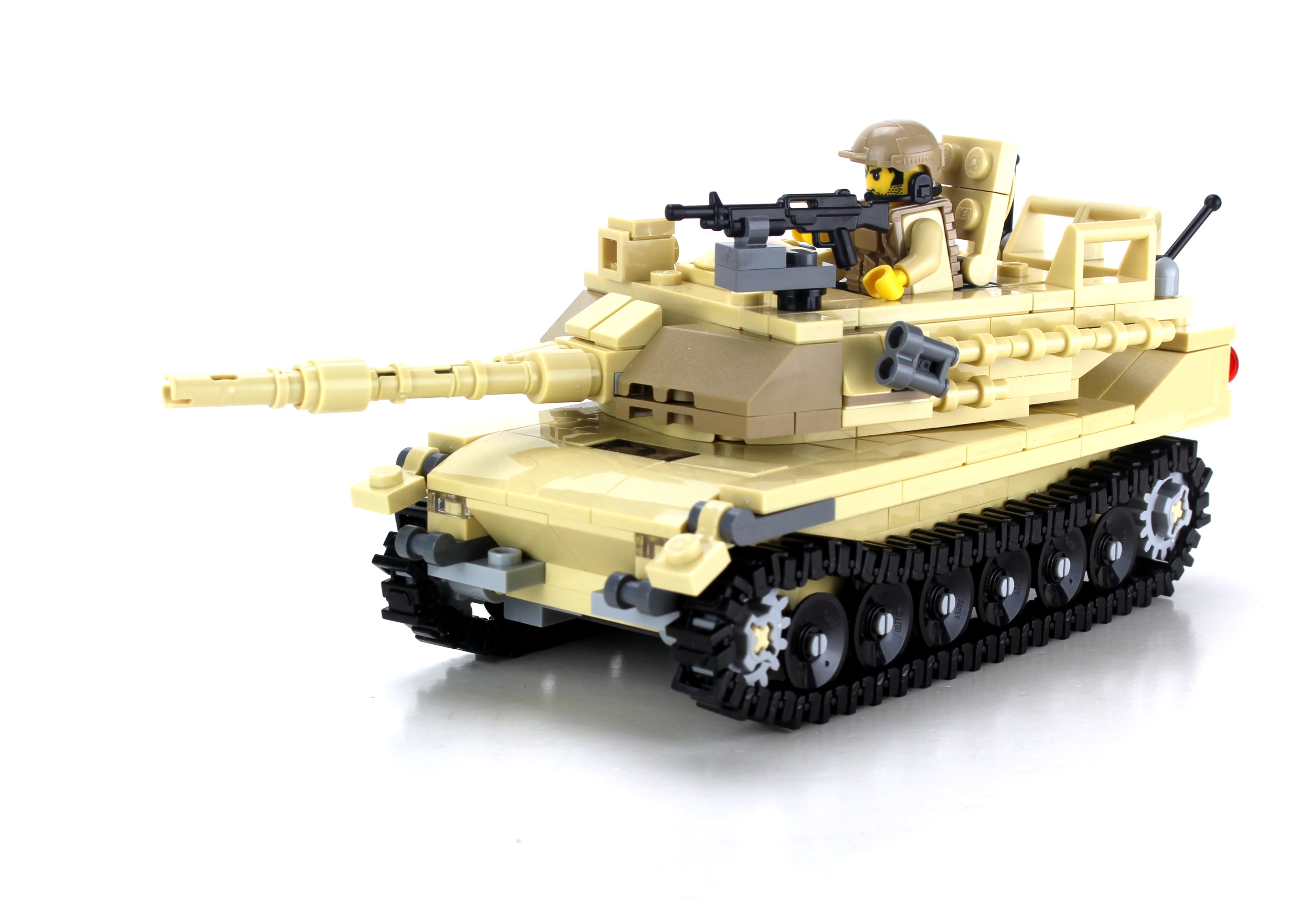 Battle Bricks Tan M1 Abrams Main Battle Tank