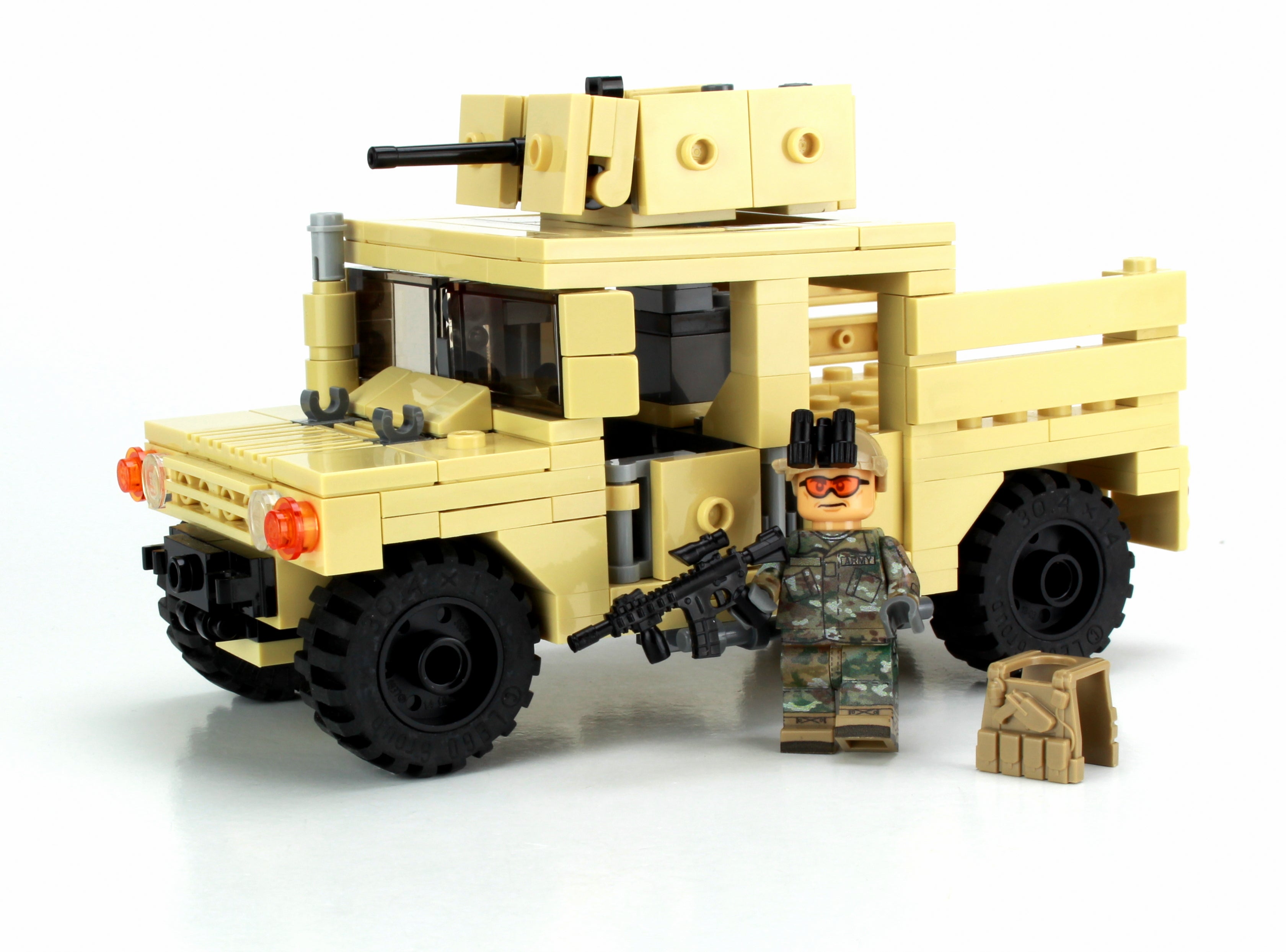 Battle Bricks Army Tactical Gun Truck 4 x 4