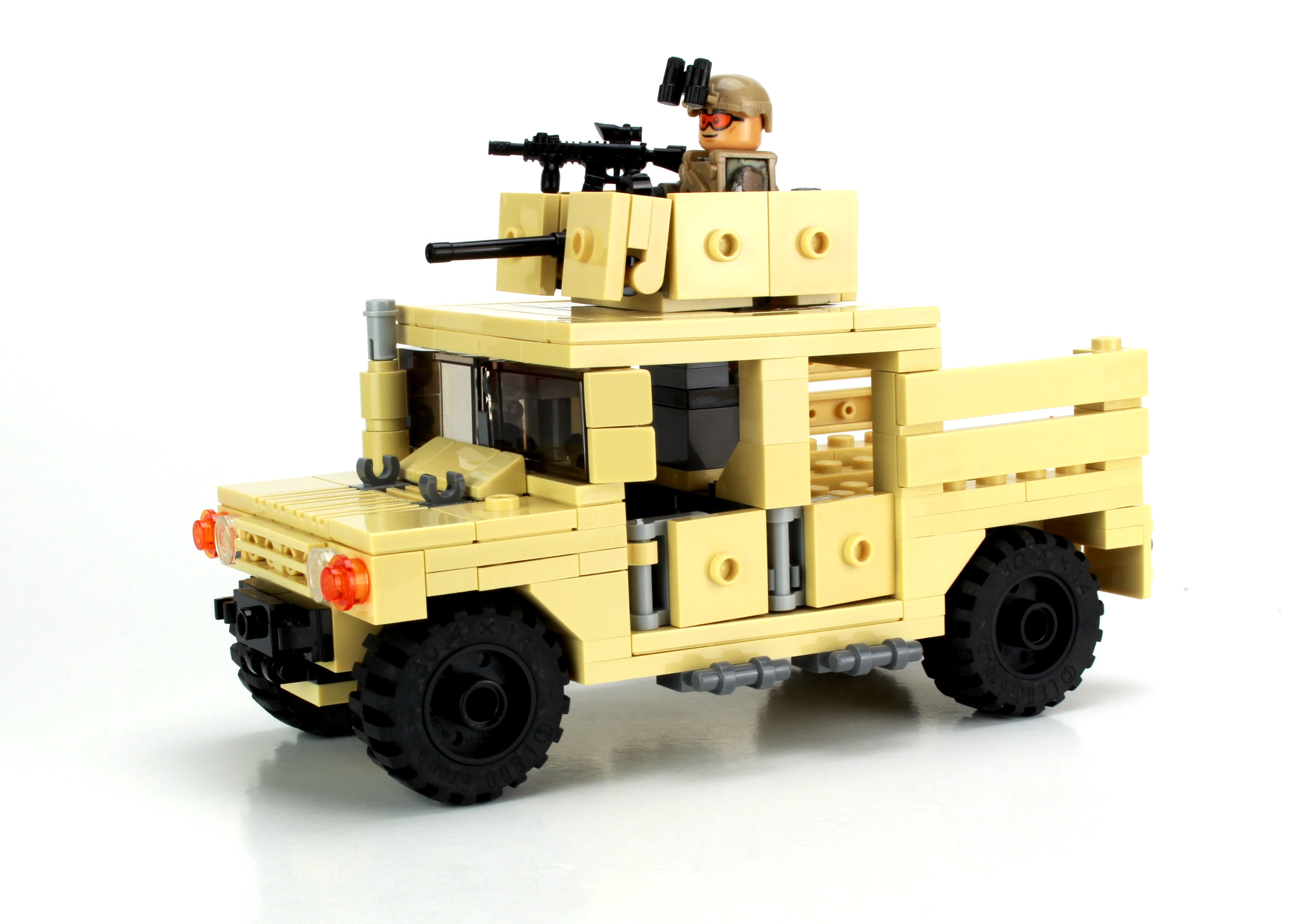 Battle Bricks Army Tactical Gun Truck 4 x 4