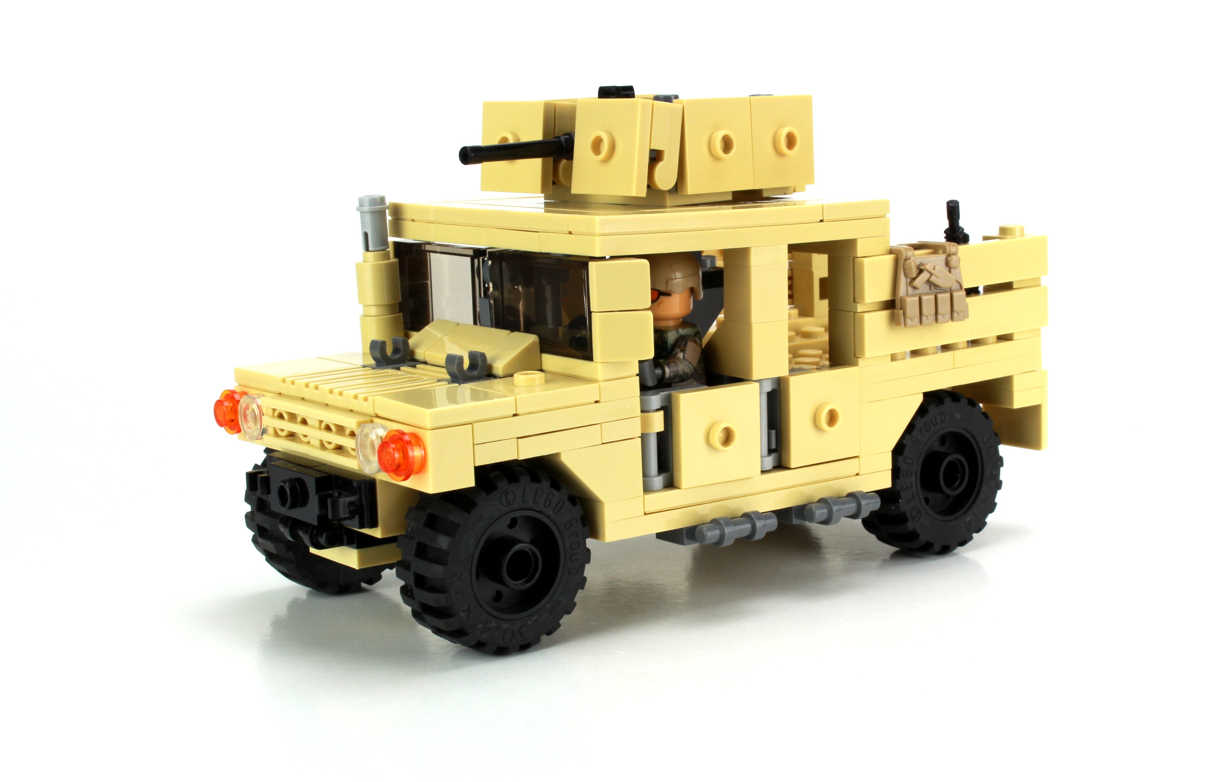 Battle Bricks Army Tactical Gun Truck 4 x 4
