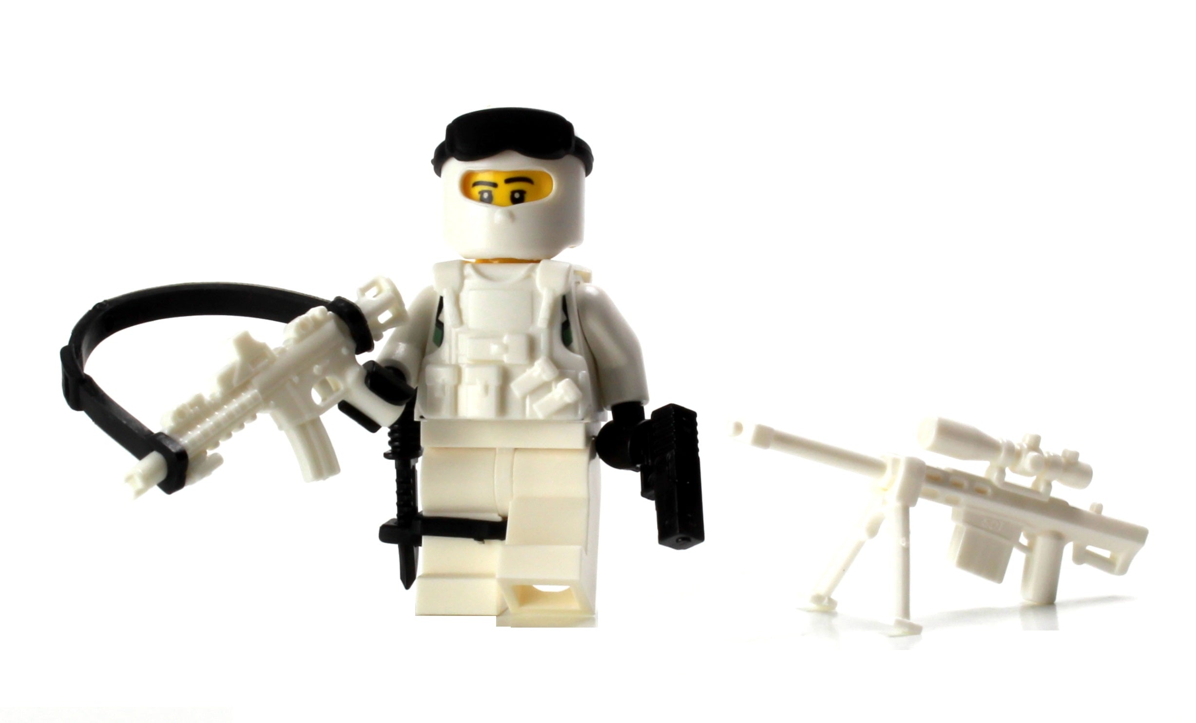 Battle Bricks Custom Special Forces Winter Army Commando Minifigure New