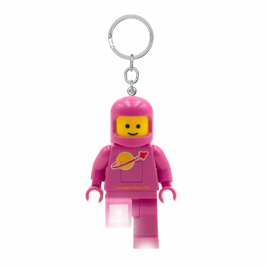 LEGO® Pink Spaceman Keychain Light (KE10HP) with LED light-up feet