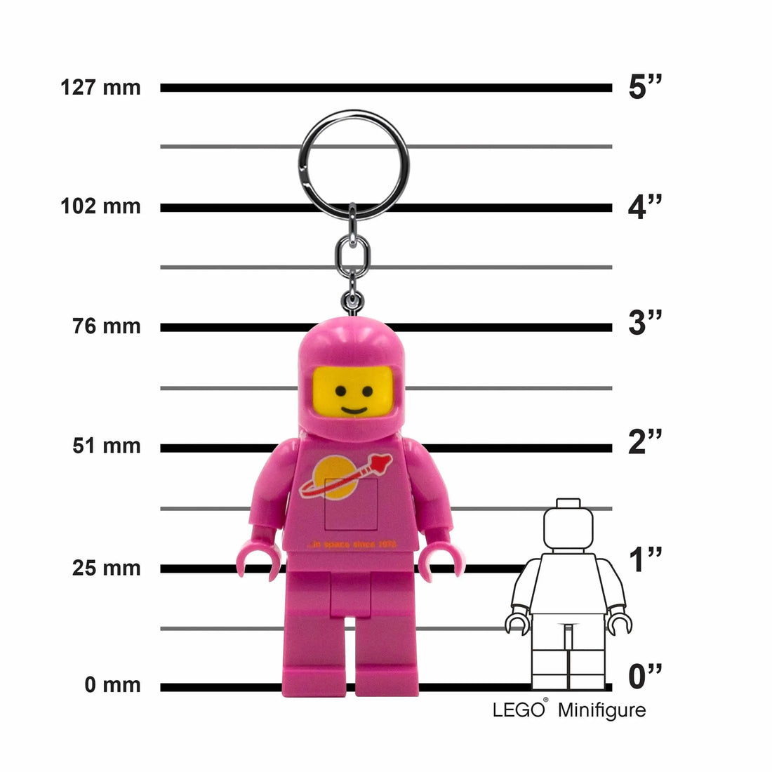 LEGO® Pink Spaceman Keychain Light (KE10HP), alternate view 2